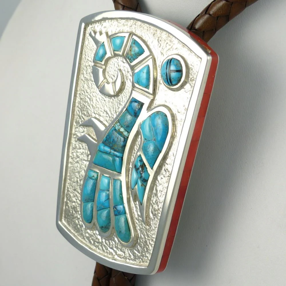 Lone Mountain Turquoise Bola Tie - Image 6