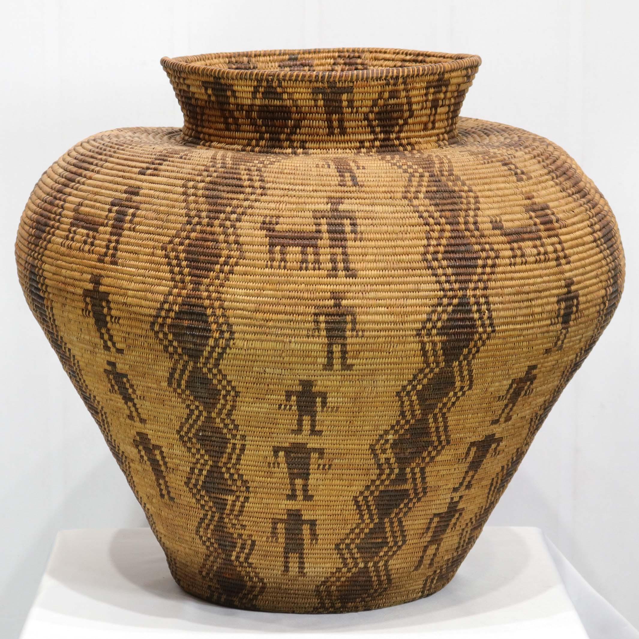 1910 Figured Apache Olla - Image 3