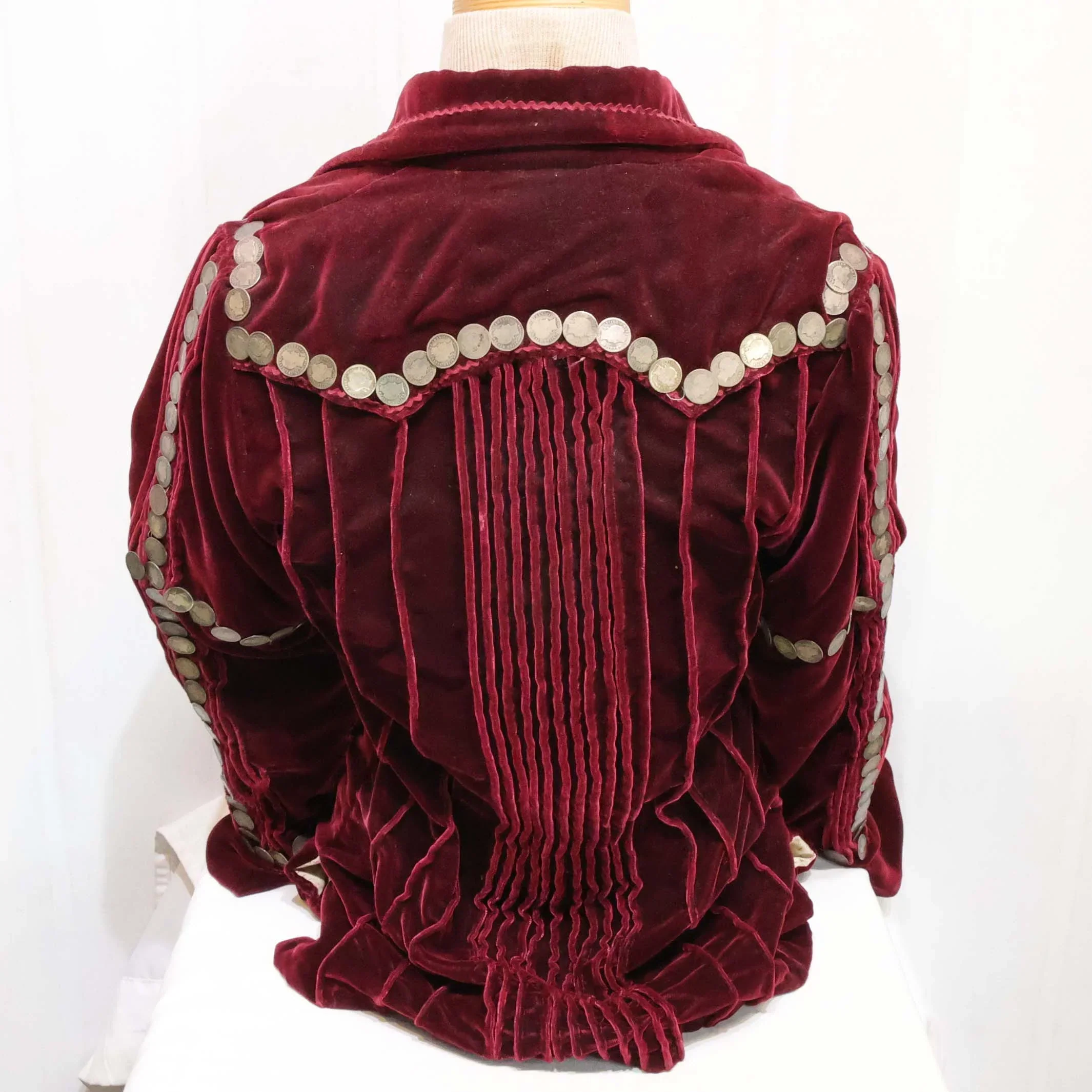 1920s Navajo Velvet Blouse - Image 4
