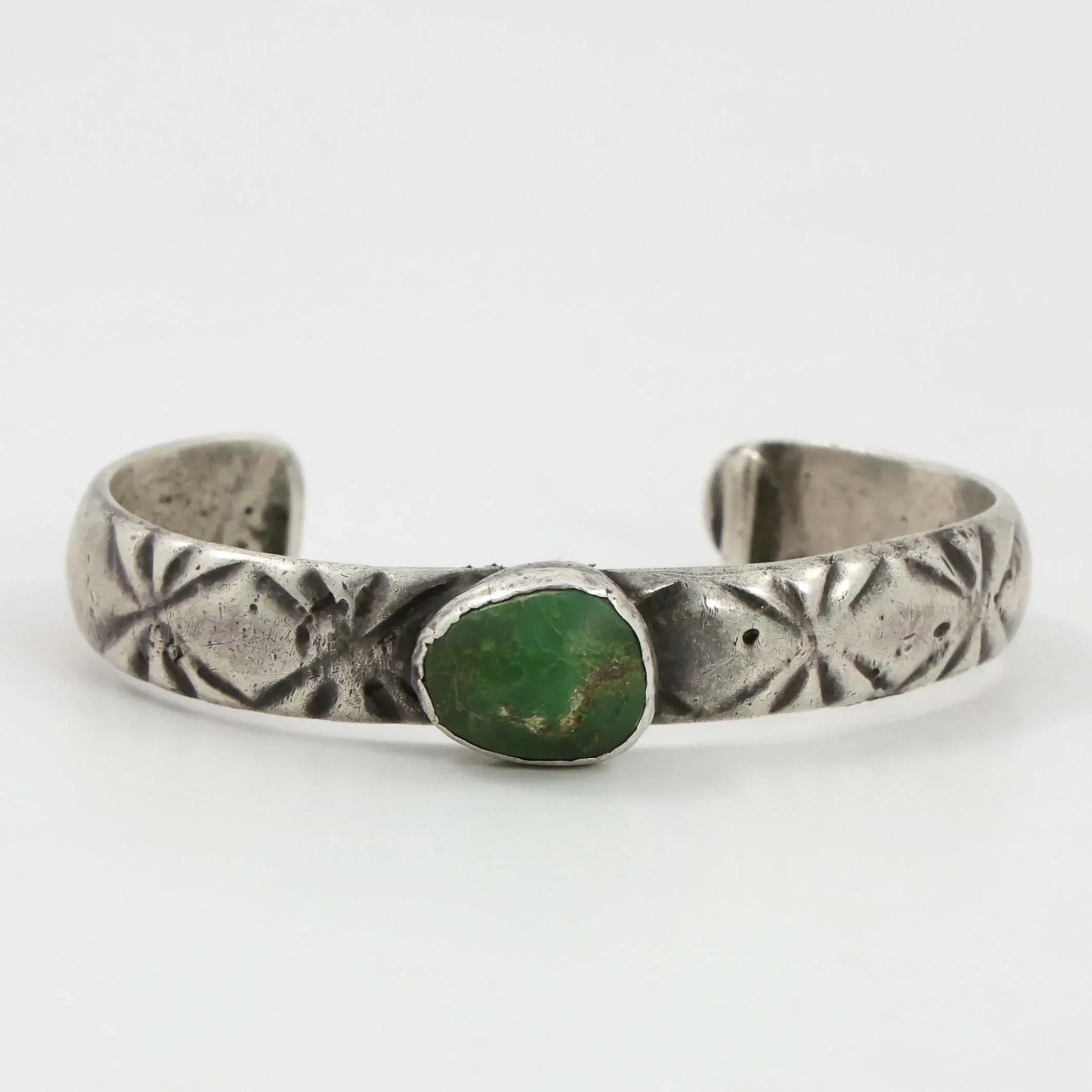 1920s Cerrillos Turquoise Cuff