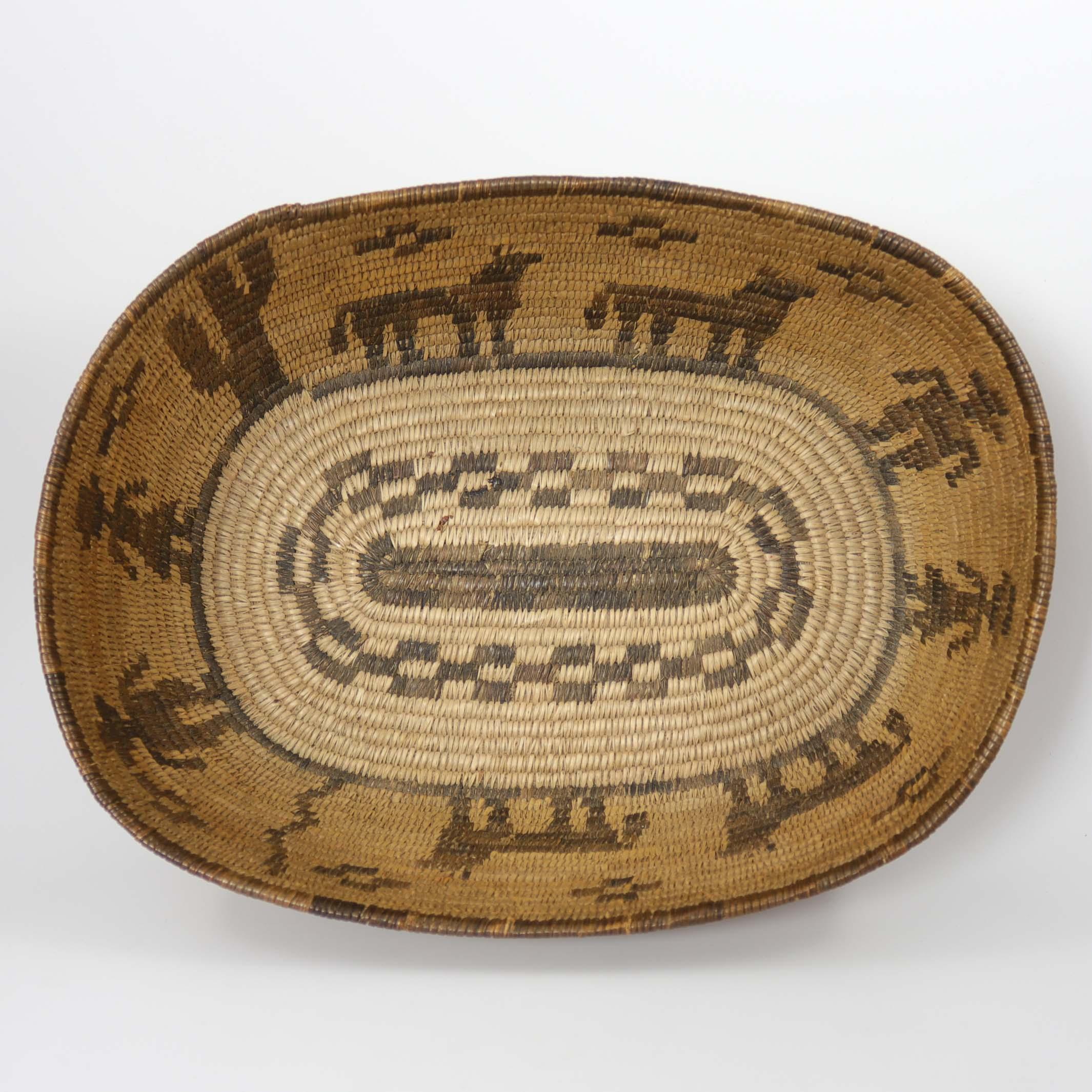 1920s Pictorial Basket