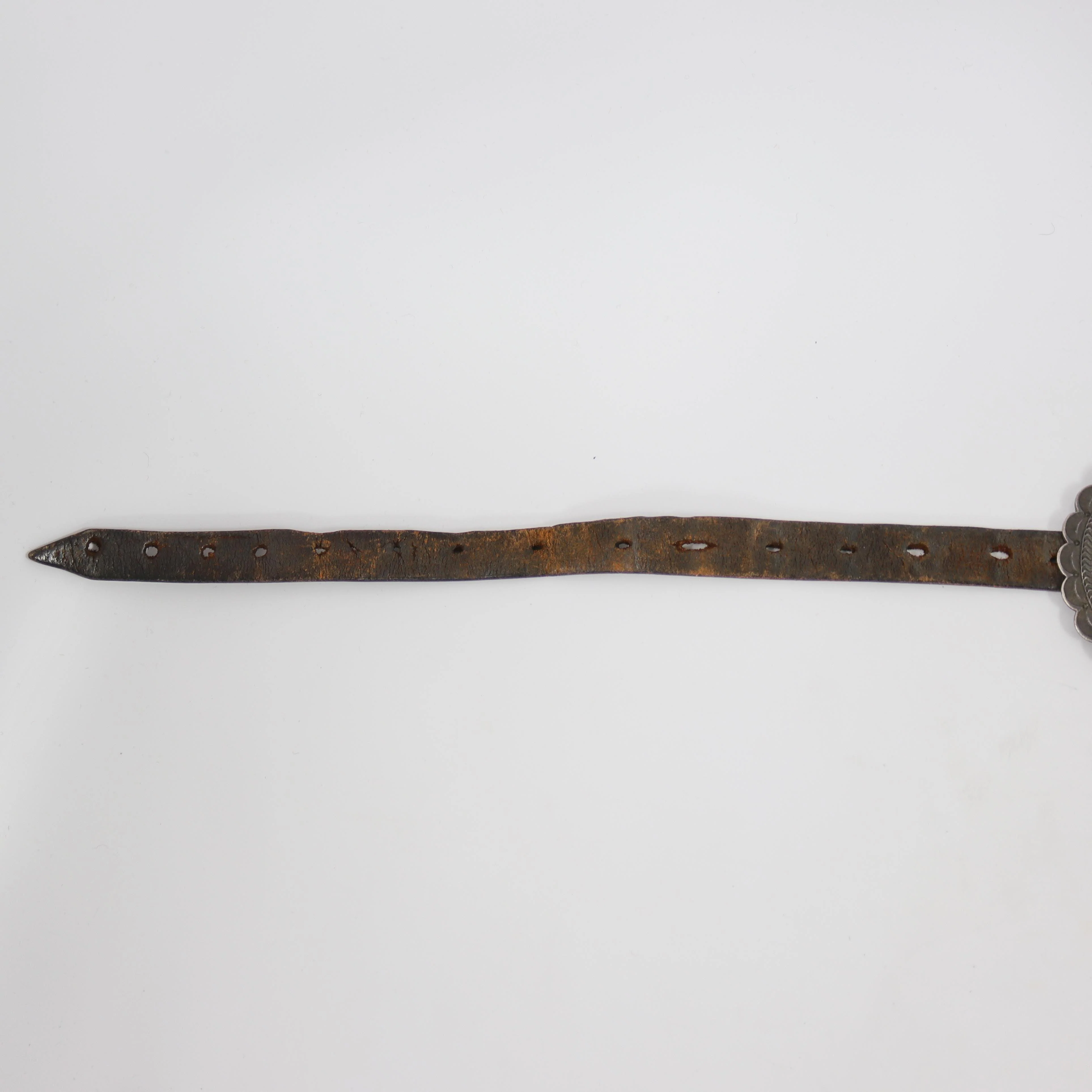 1930s Turquoise Concho Belt - Image 6