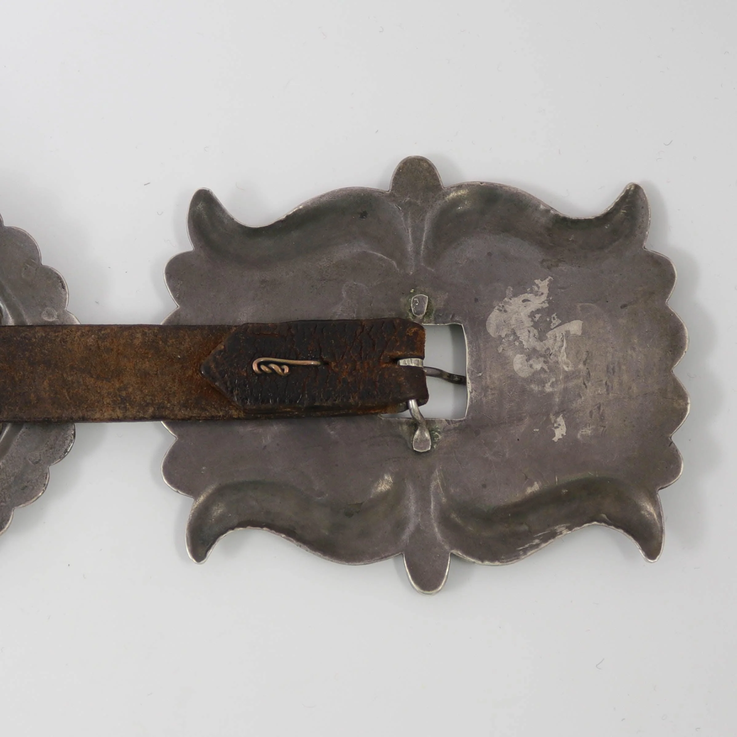1930s Turquoise Concho Belt - Image 8