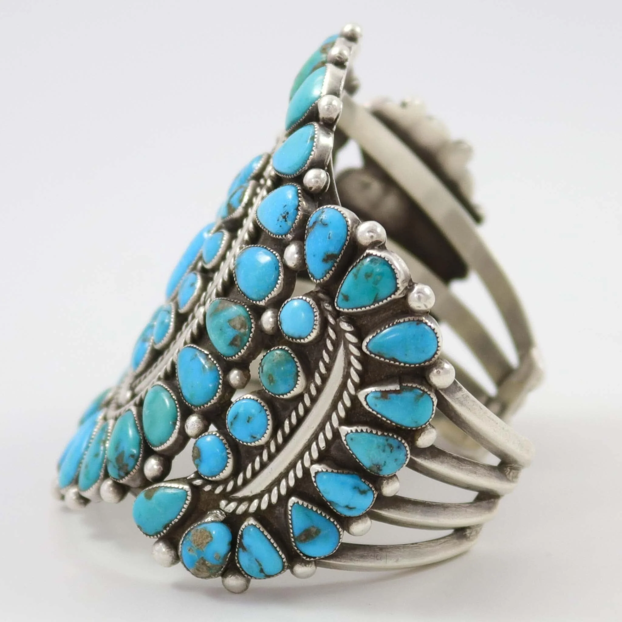 1930s Turquoise Cuff - Image 3