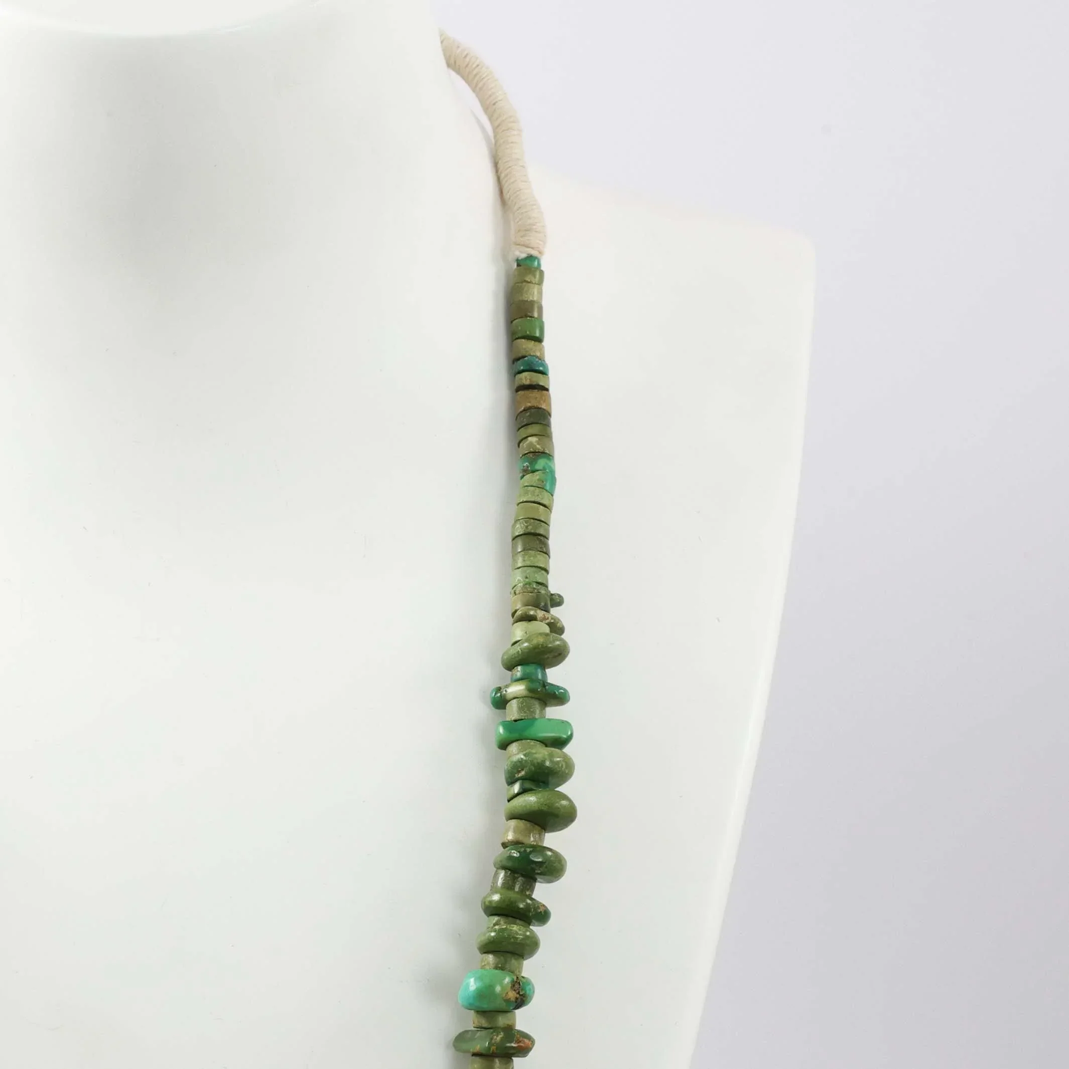 1930s Turquoise Tab Necklace - Image 4