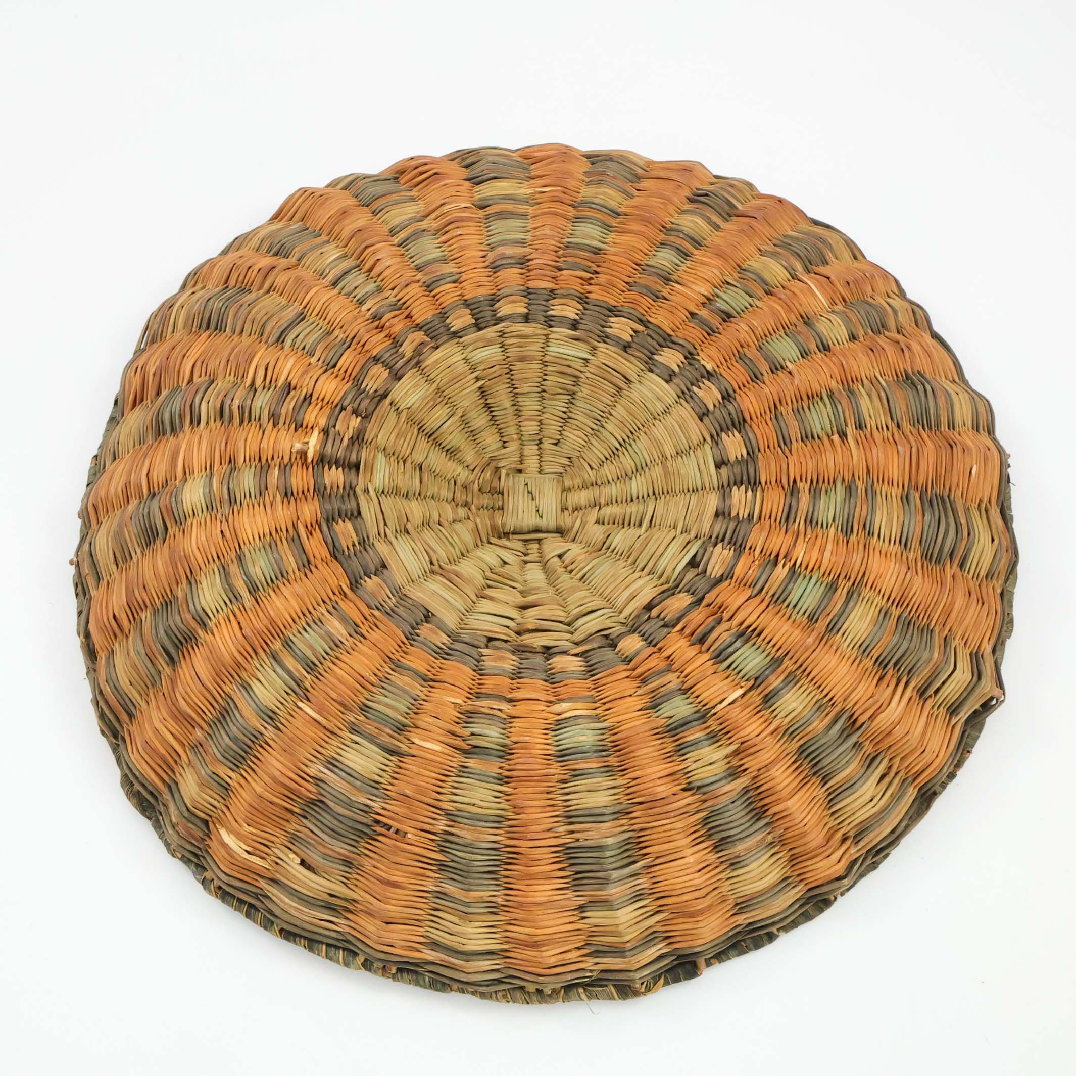 1940s Hopi Wicker Plaque - Image 3