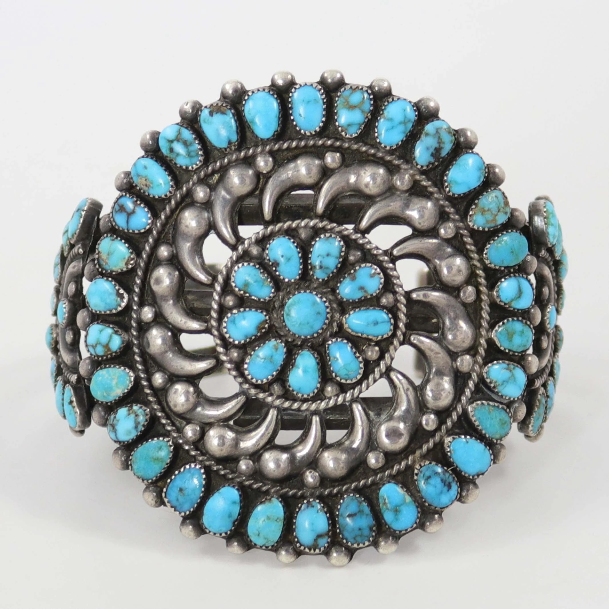 1940s Turquoise Cluster Cuff
