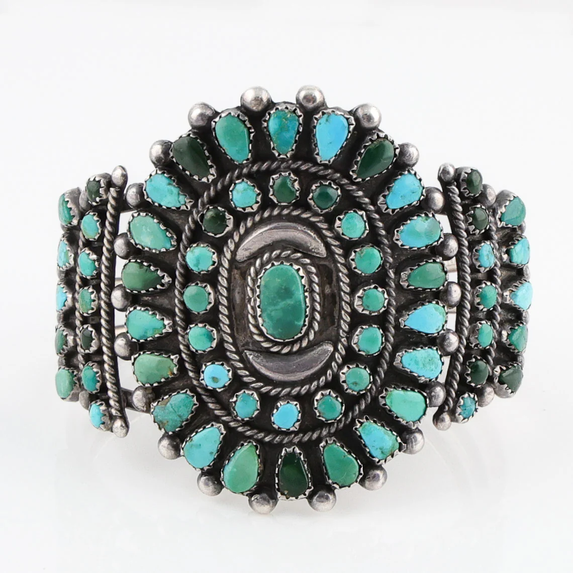 1940s Turquoise Cluster Cuff