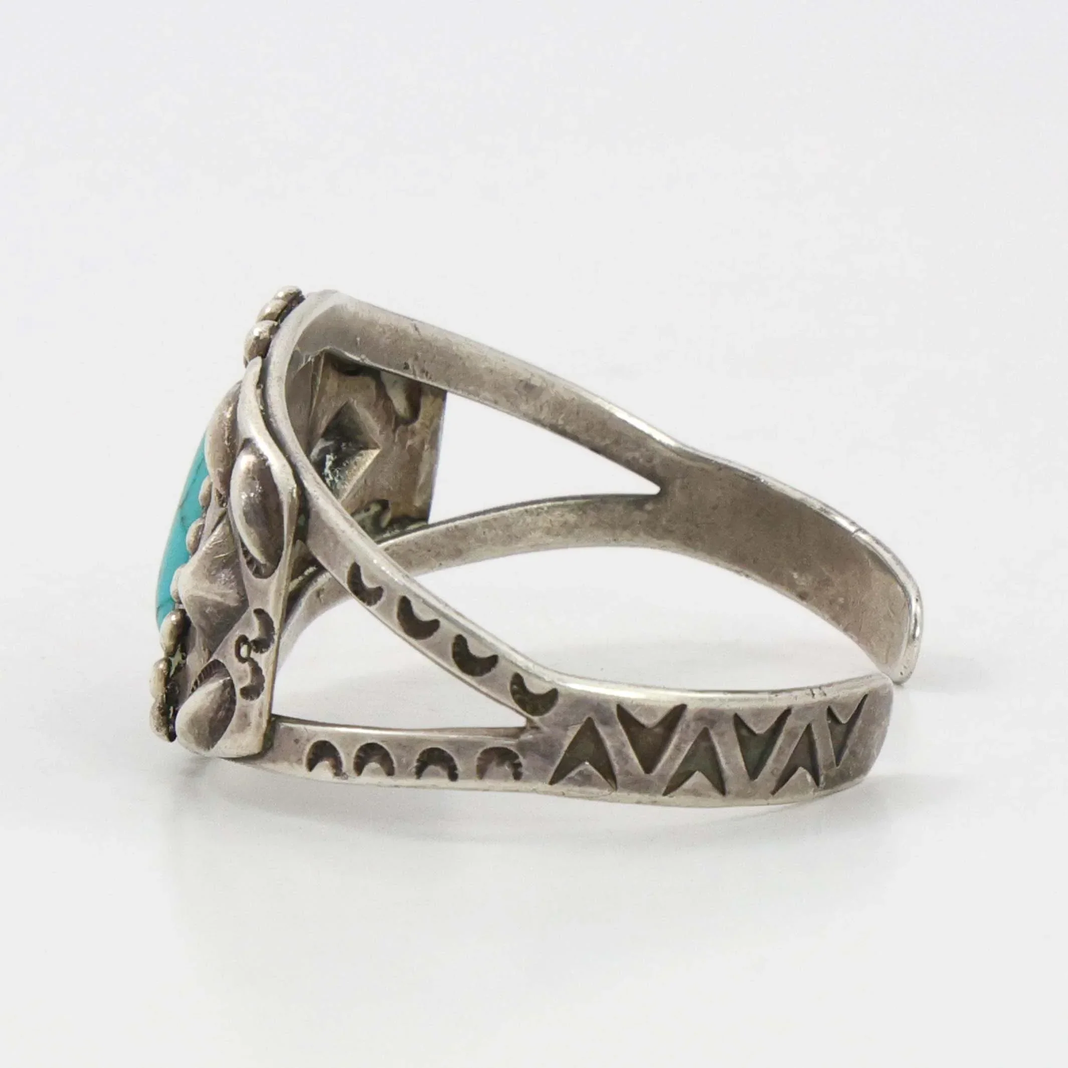 1940s Turquoise Cuff - Image 2