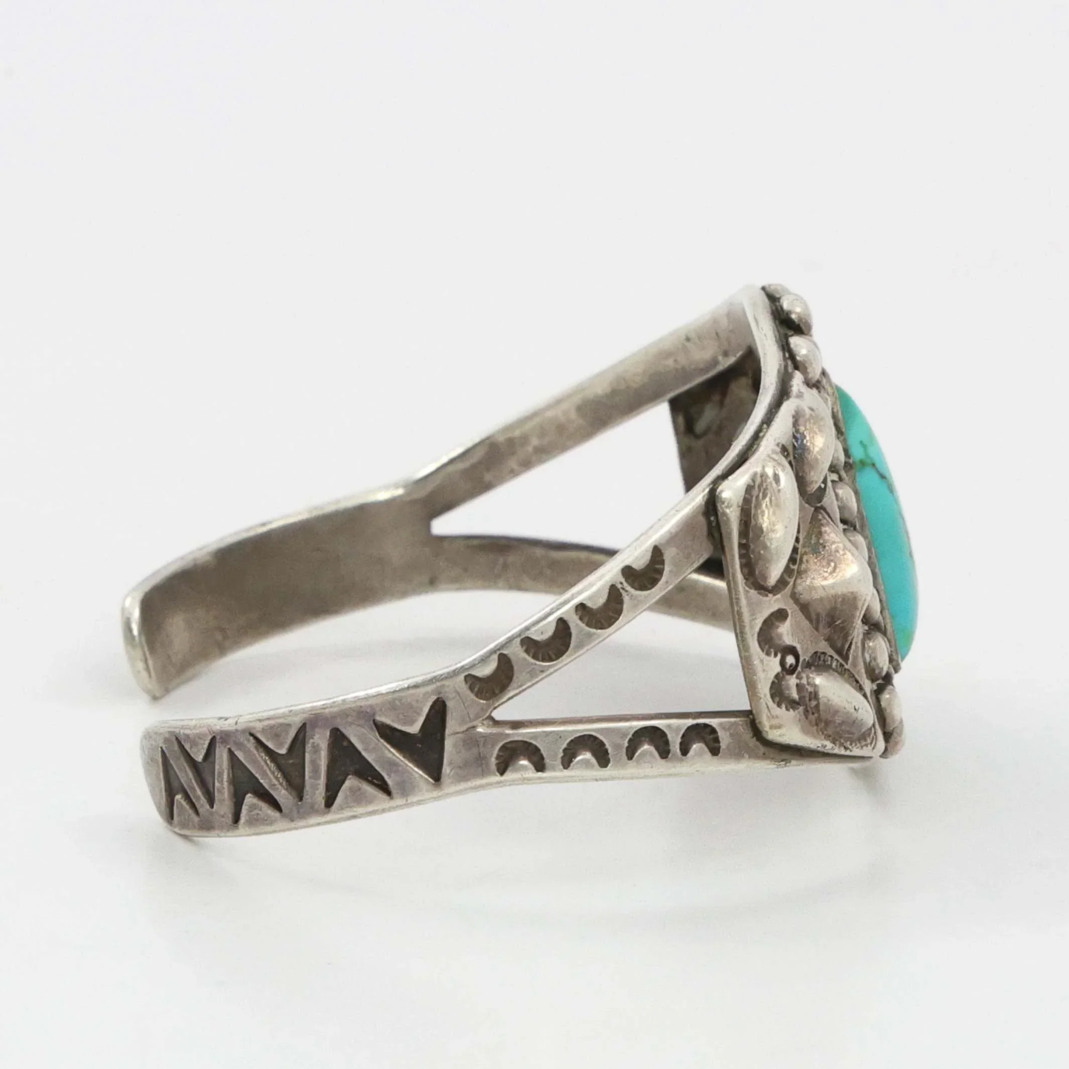 1940s Turquoise Cuff - Image 3