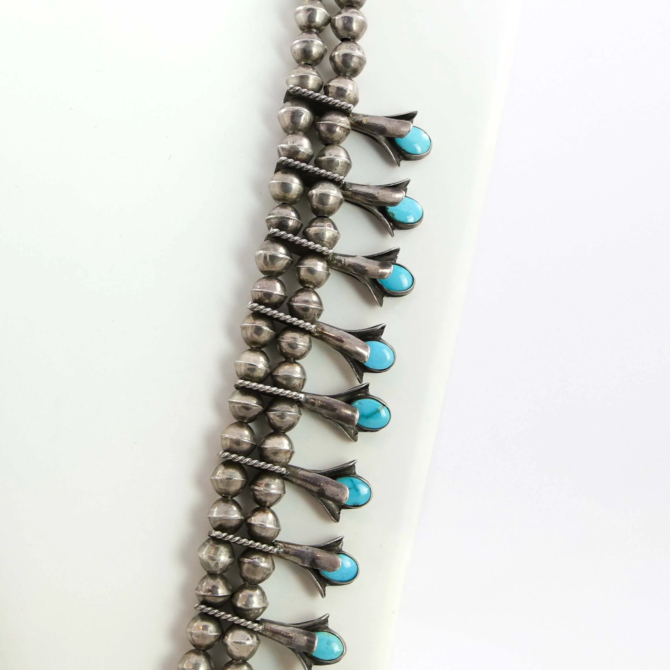1940s Turquoise Squash Blossom - Image 4