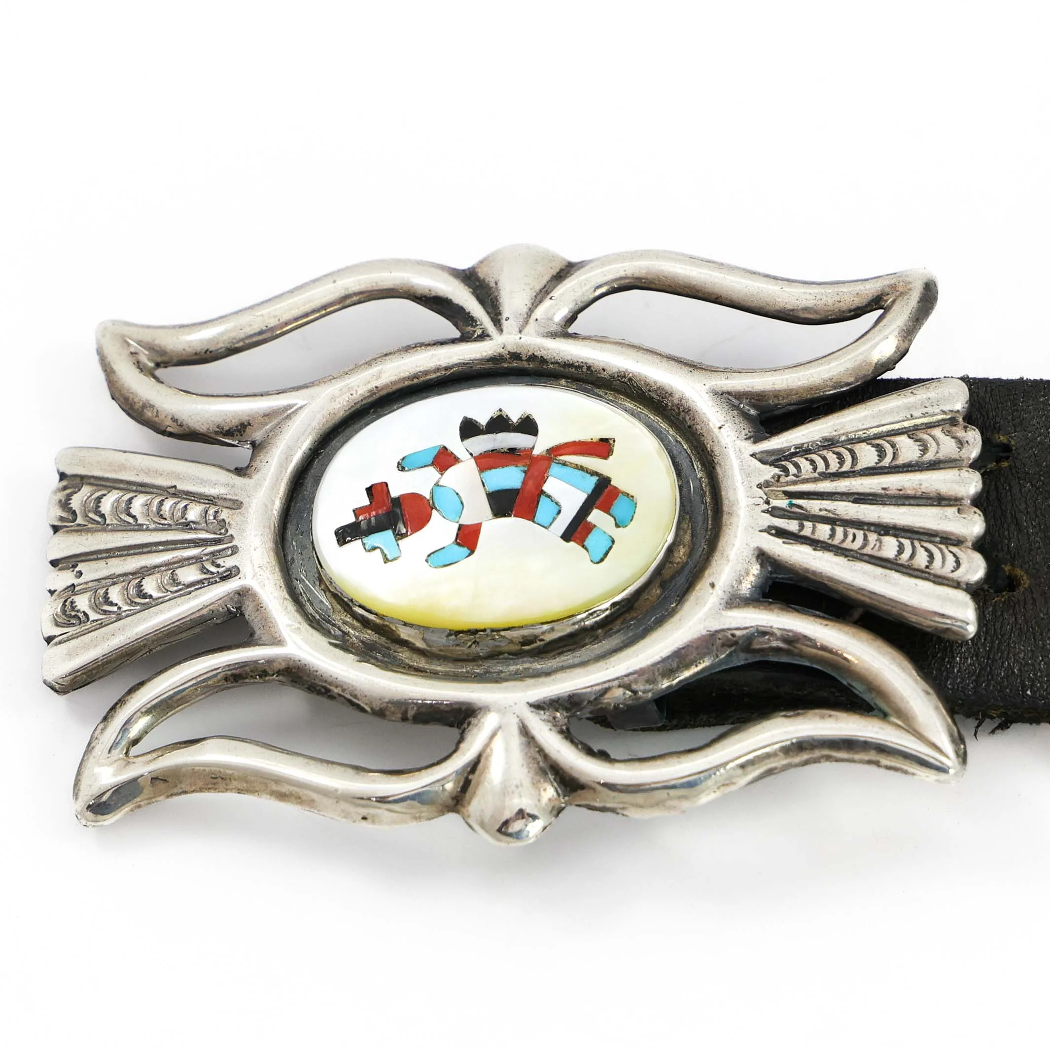 1950s Rainbow Man Concho Belt - Image 7