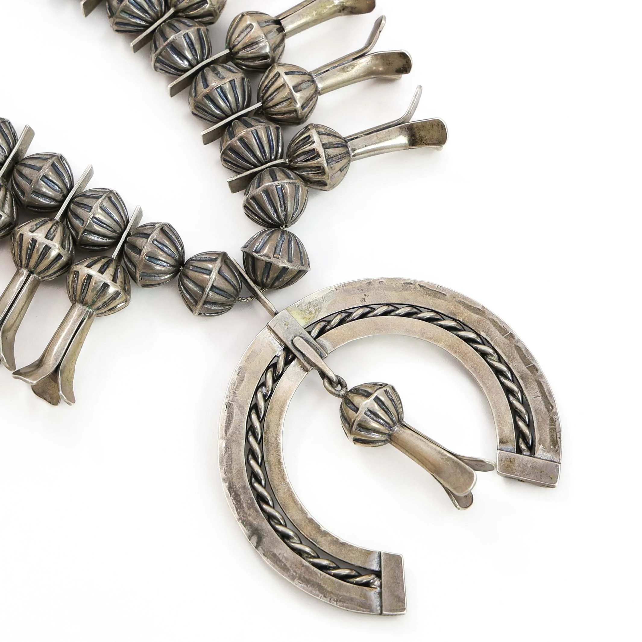 1950s Squash Blossom Necklace - Image 6