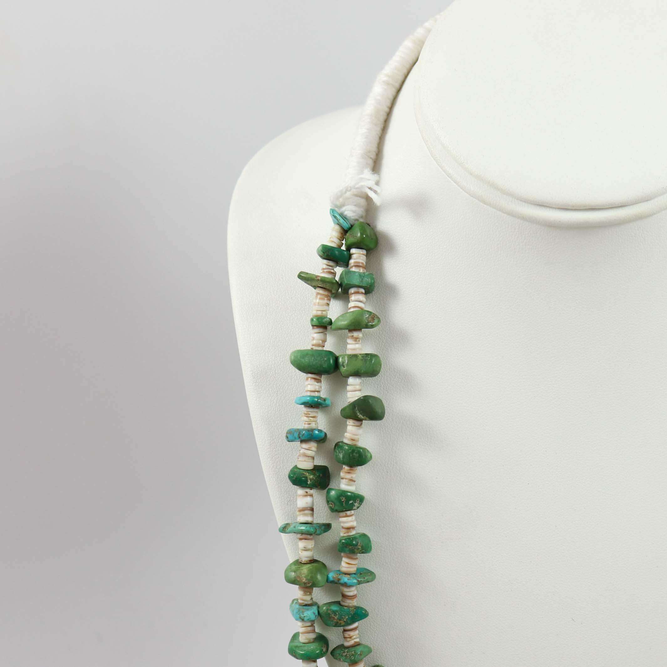1950s Turquoise Nugget Necklace - Image 3