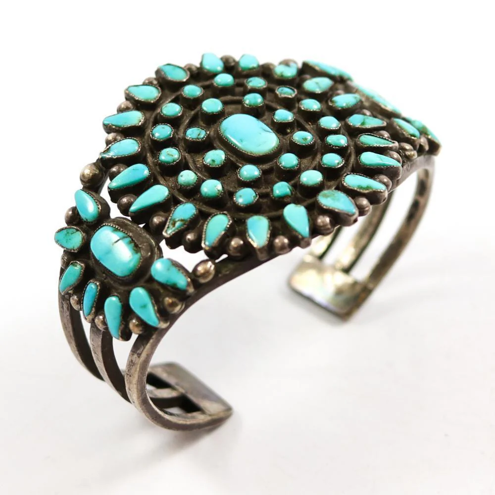 1960s Turquoise Cuff - Image 3