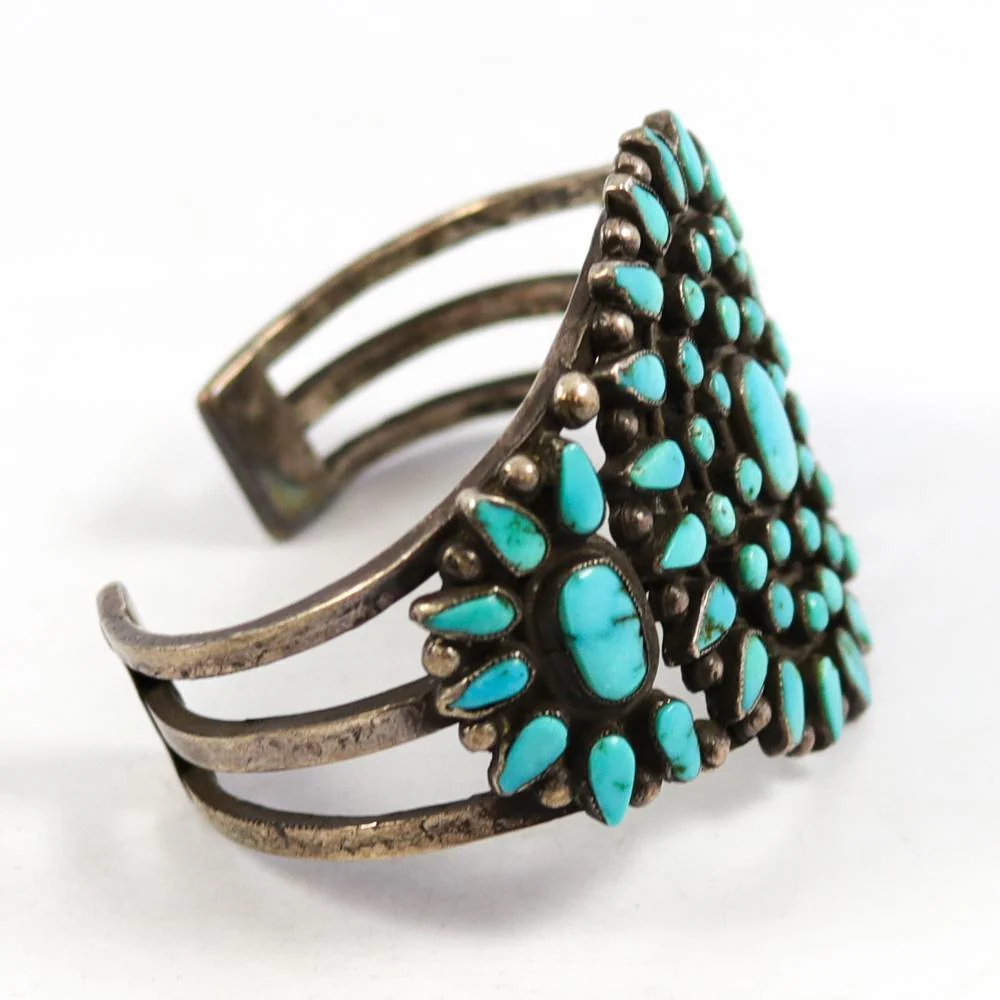 1960s Turquoise Cuff - Image 4