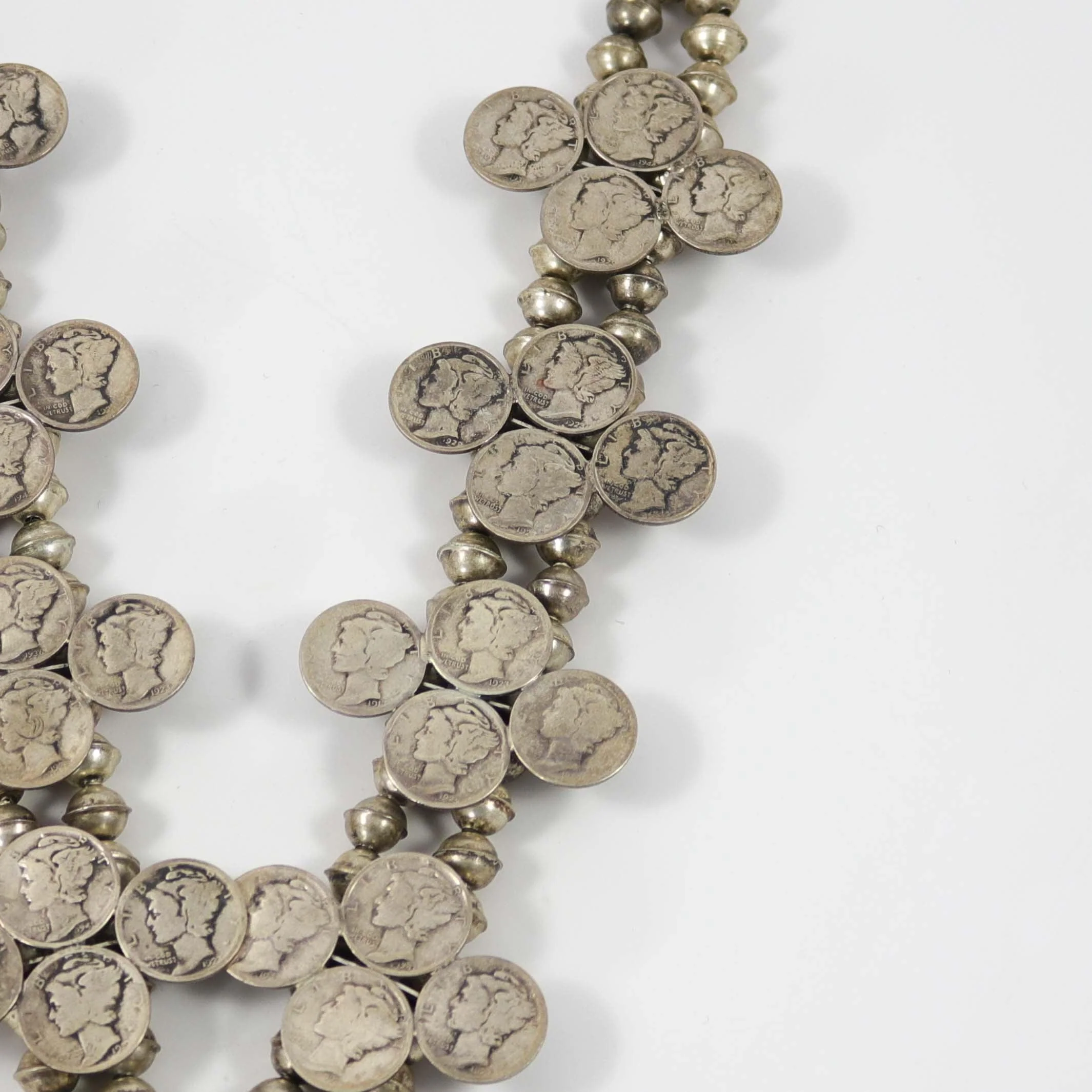 1970s Mercury Dime Squash Blossom - Image 4