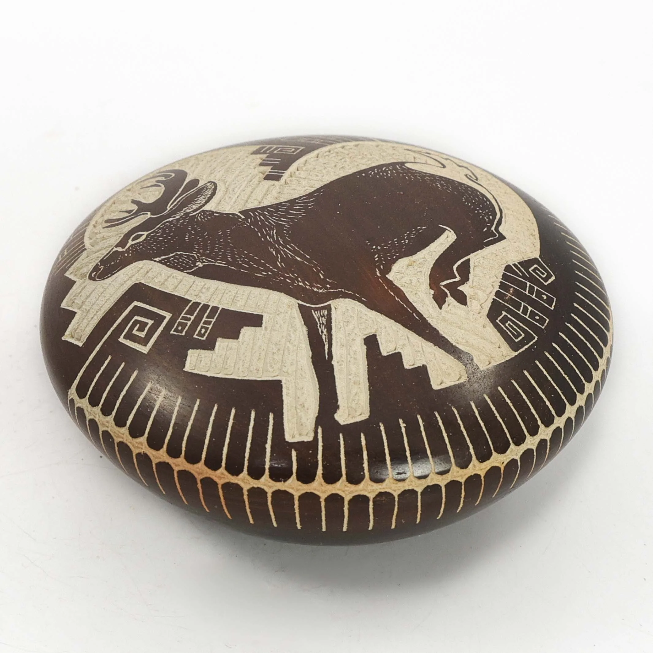 1980s Hopi Deer Bowl - Image 2