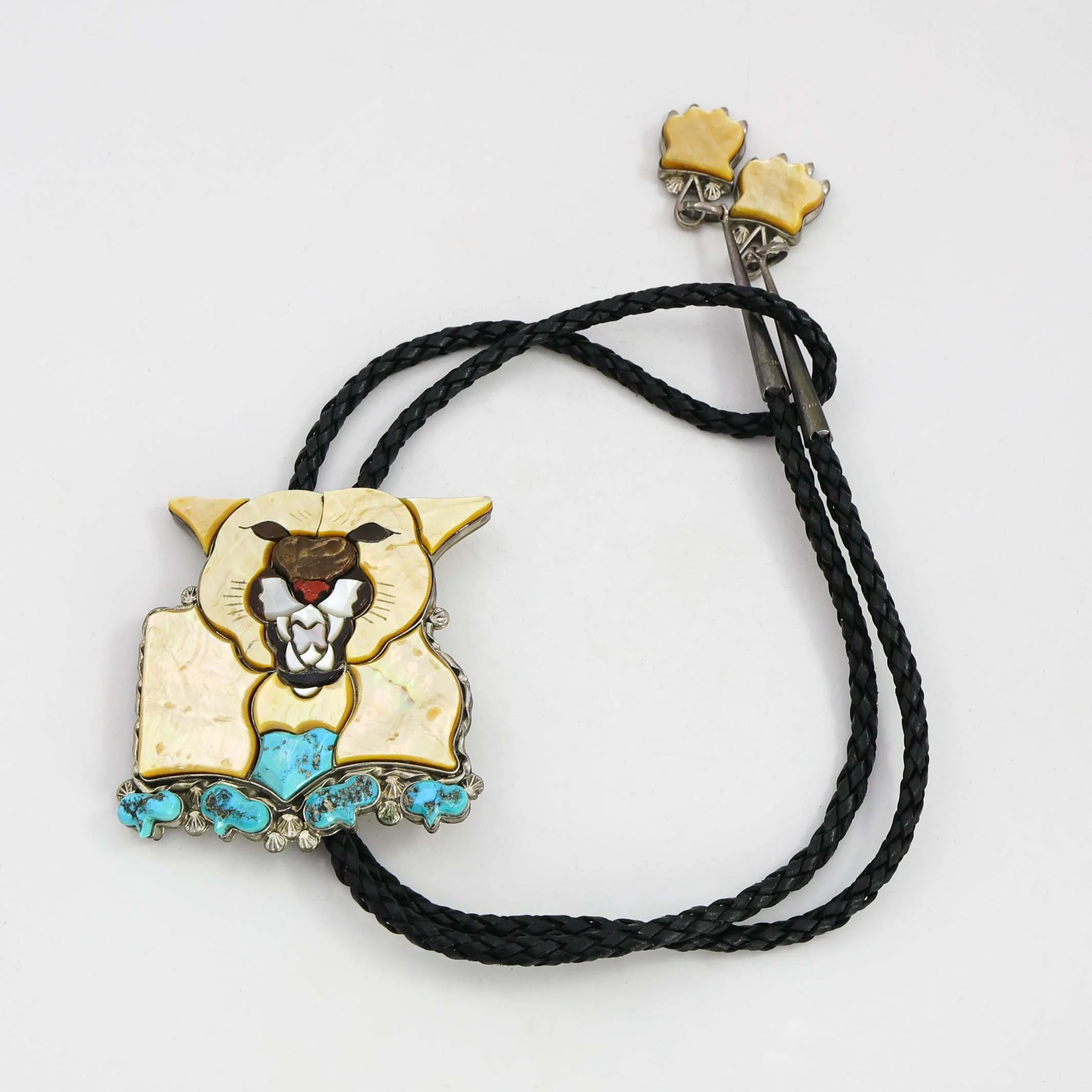 1980s Mountain Lion Bola Tie - Image 2