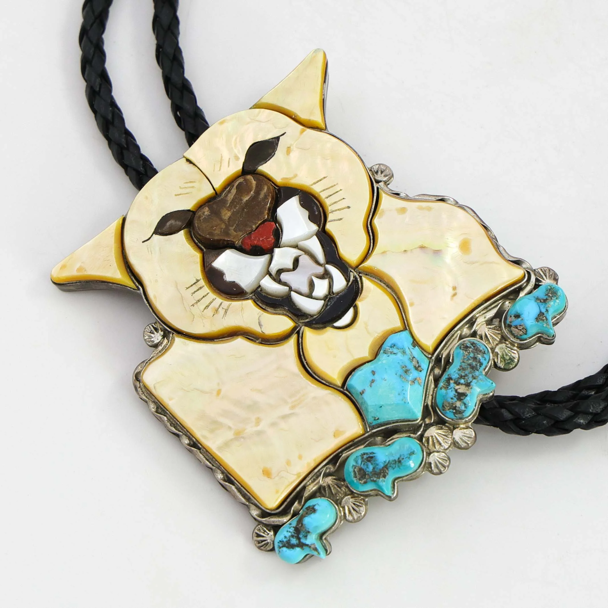 1980s Mountain Lion Bola Tie - Image 3