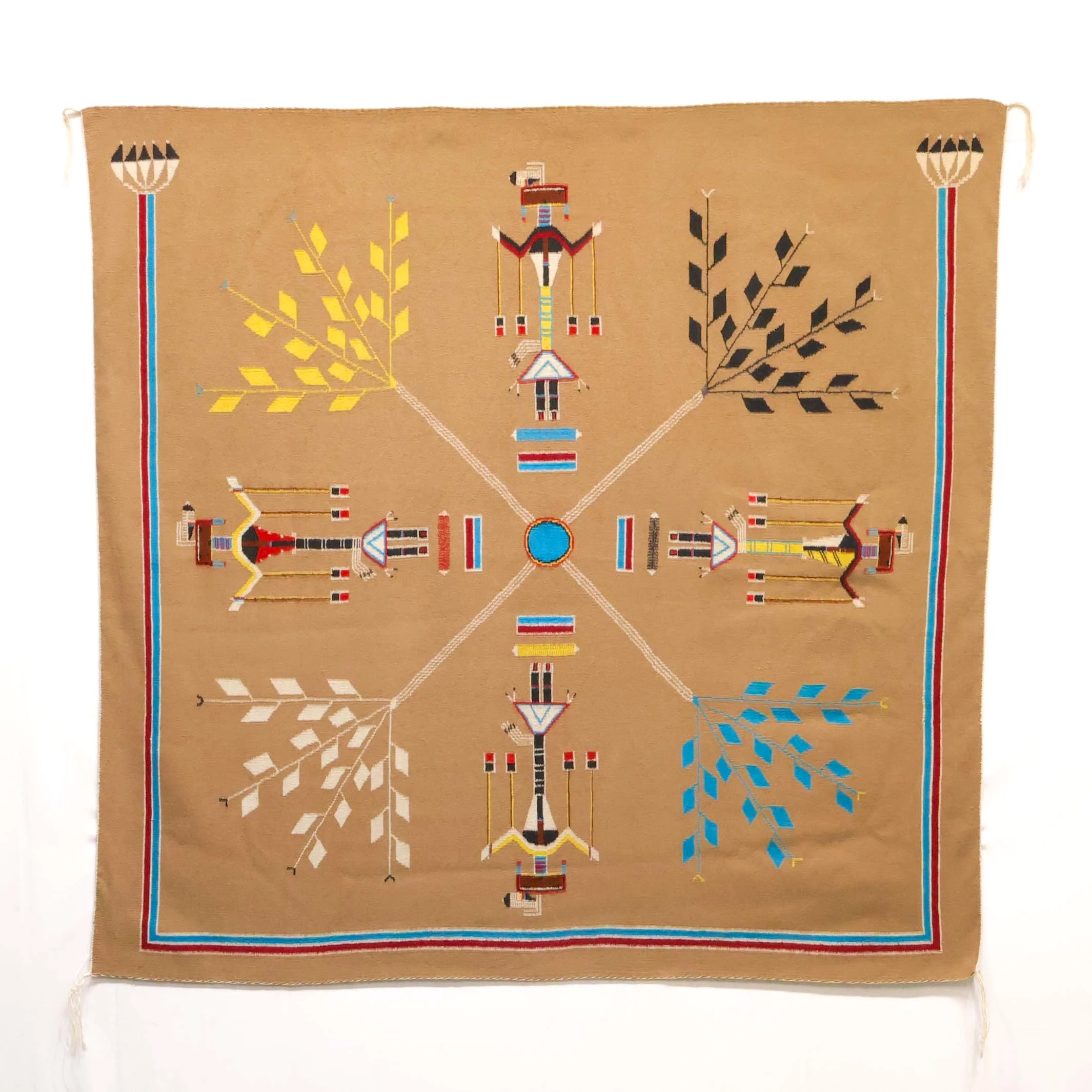 1980s Sandpainting Rug