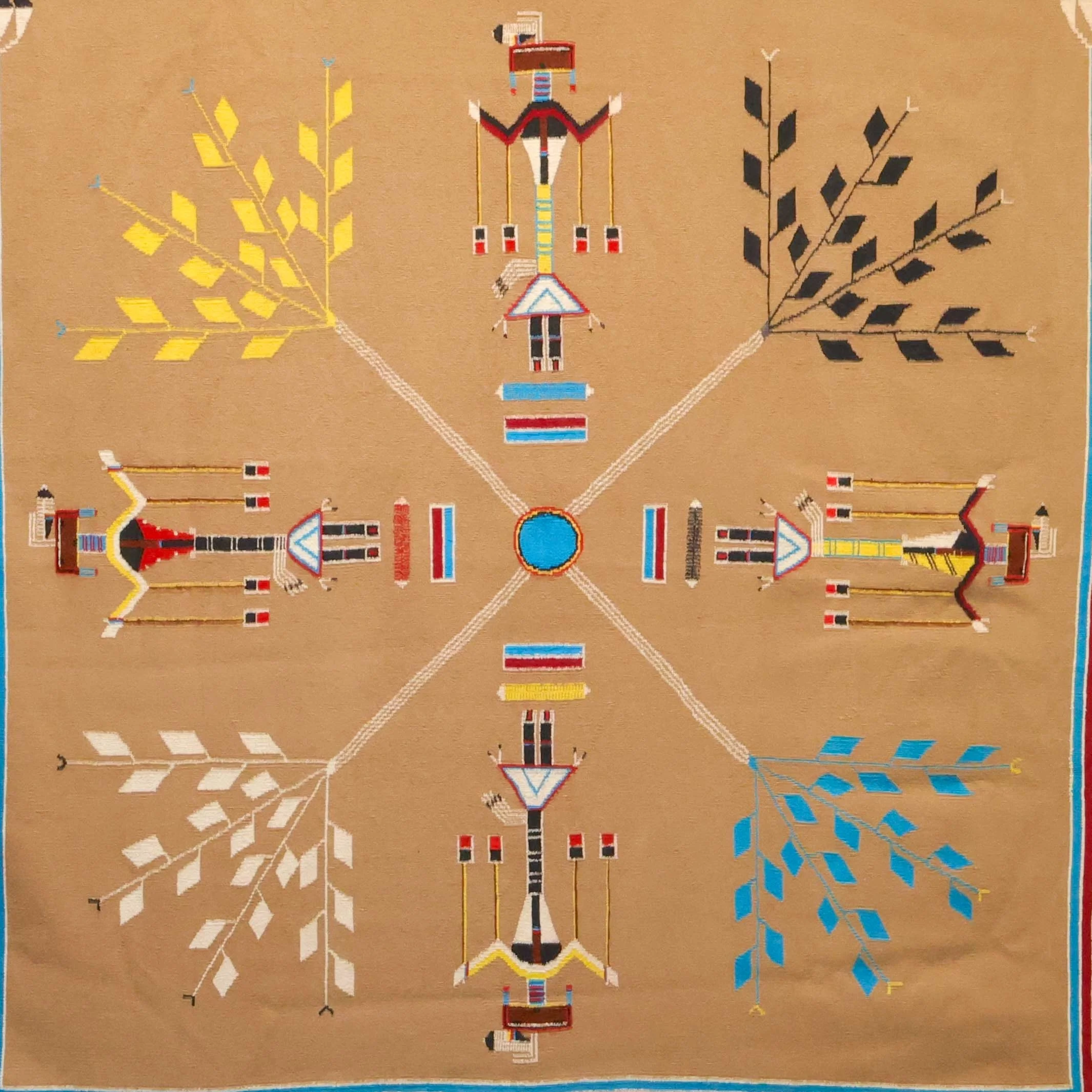 1980s Sandpainting Rug - Image 2