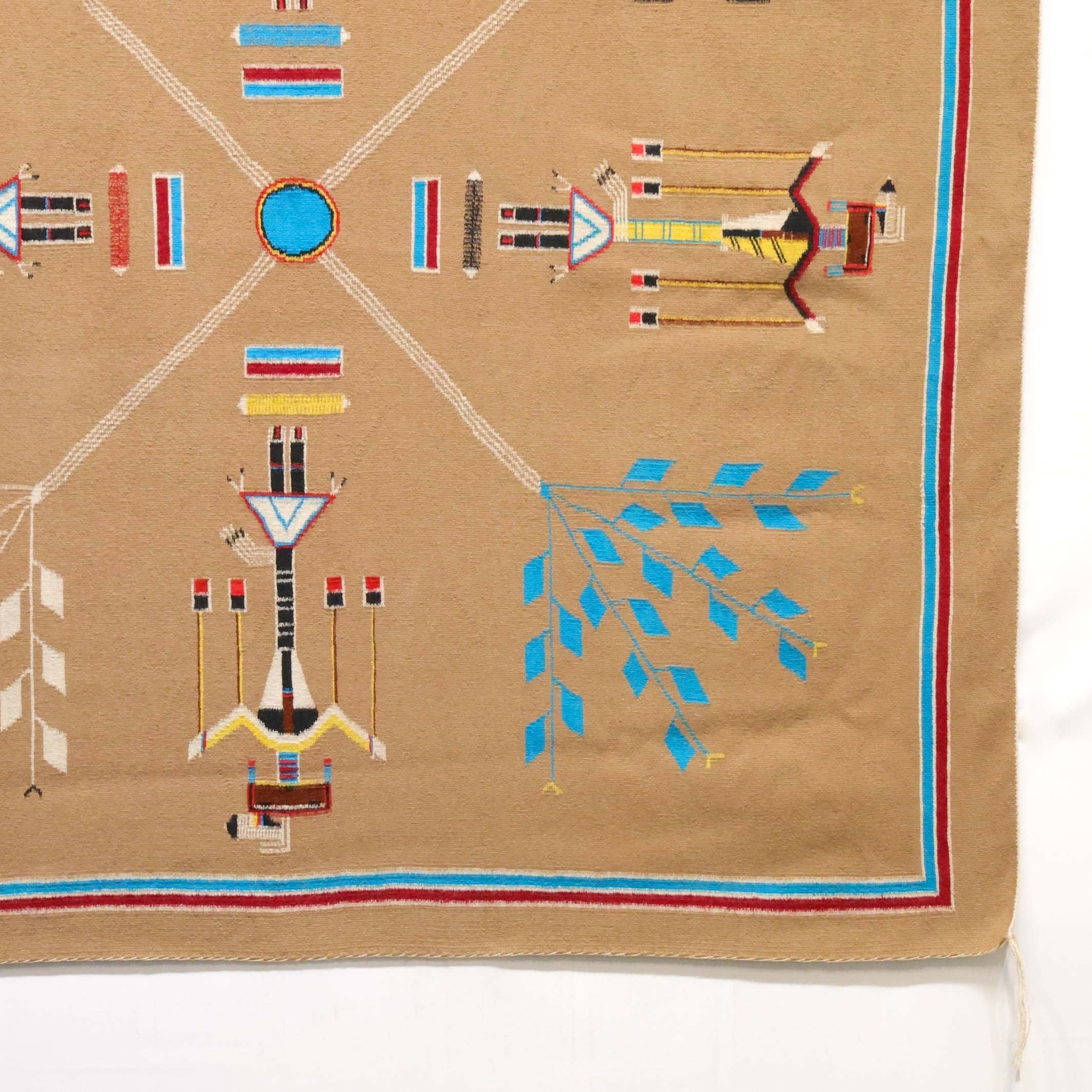 1980s Sandpainting Rug - Image 4