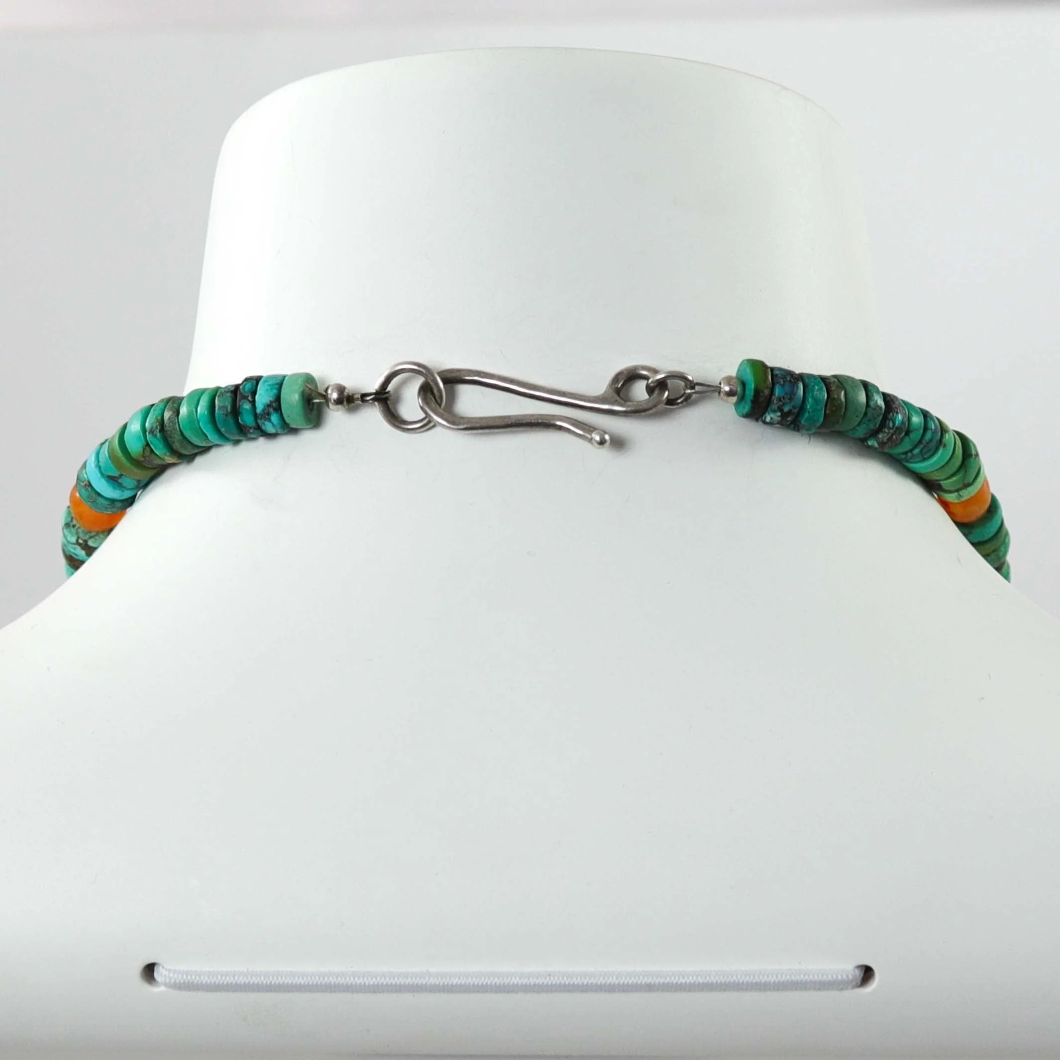 1980s Turquoise and Carnelian Necklace - Image 5