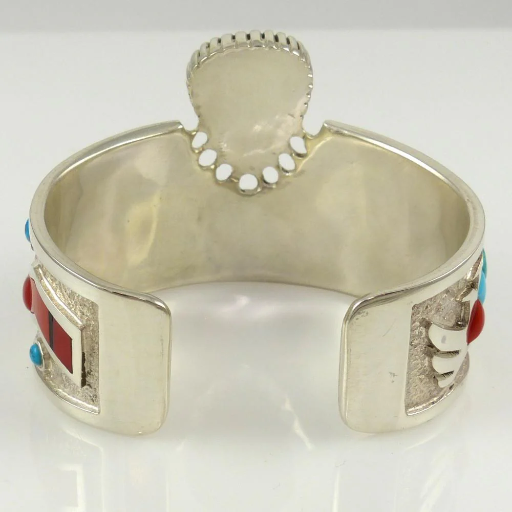 Turquoise and Coral Cuff - Image 7