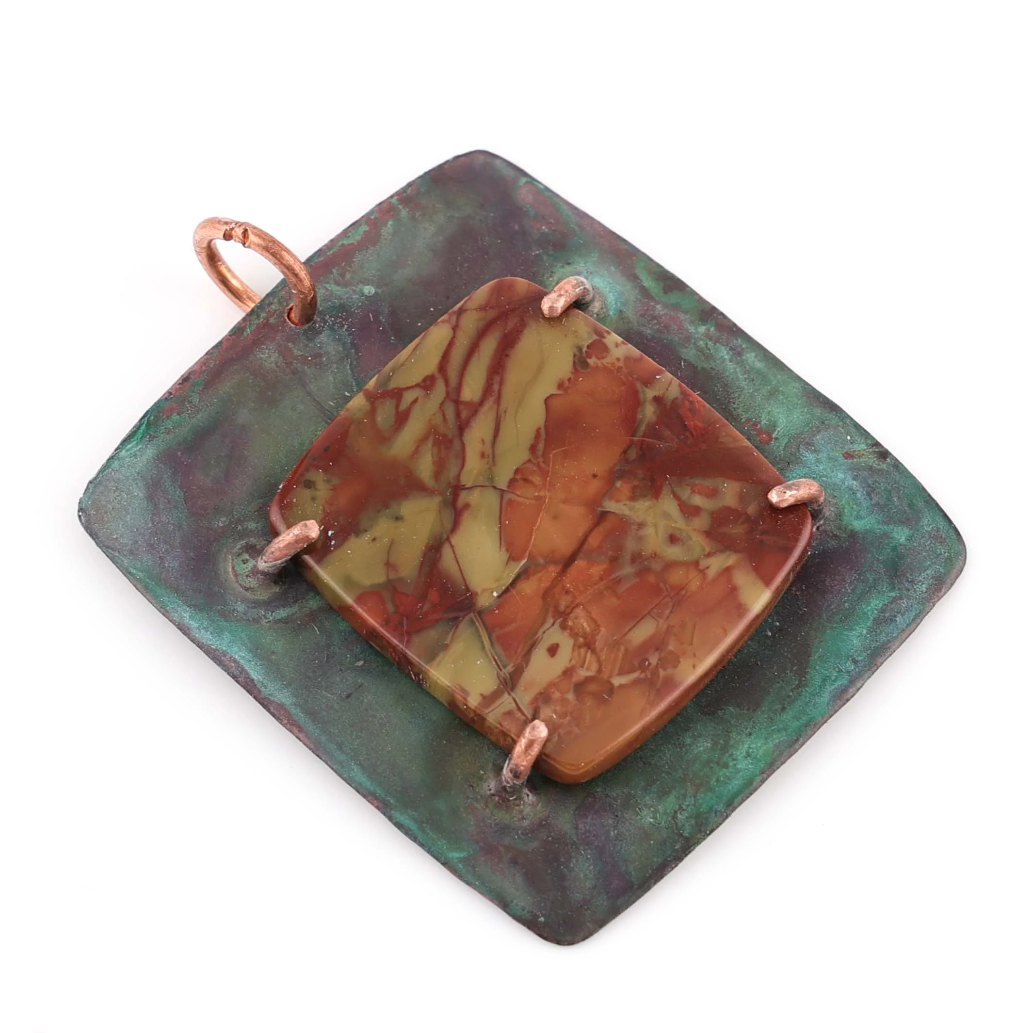 Agate and Copper Pendant - Image 2