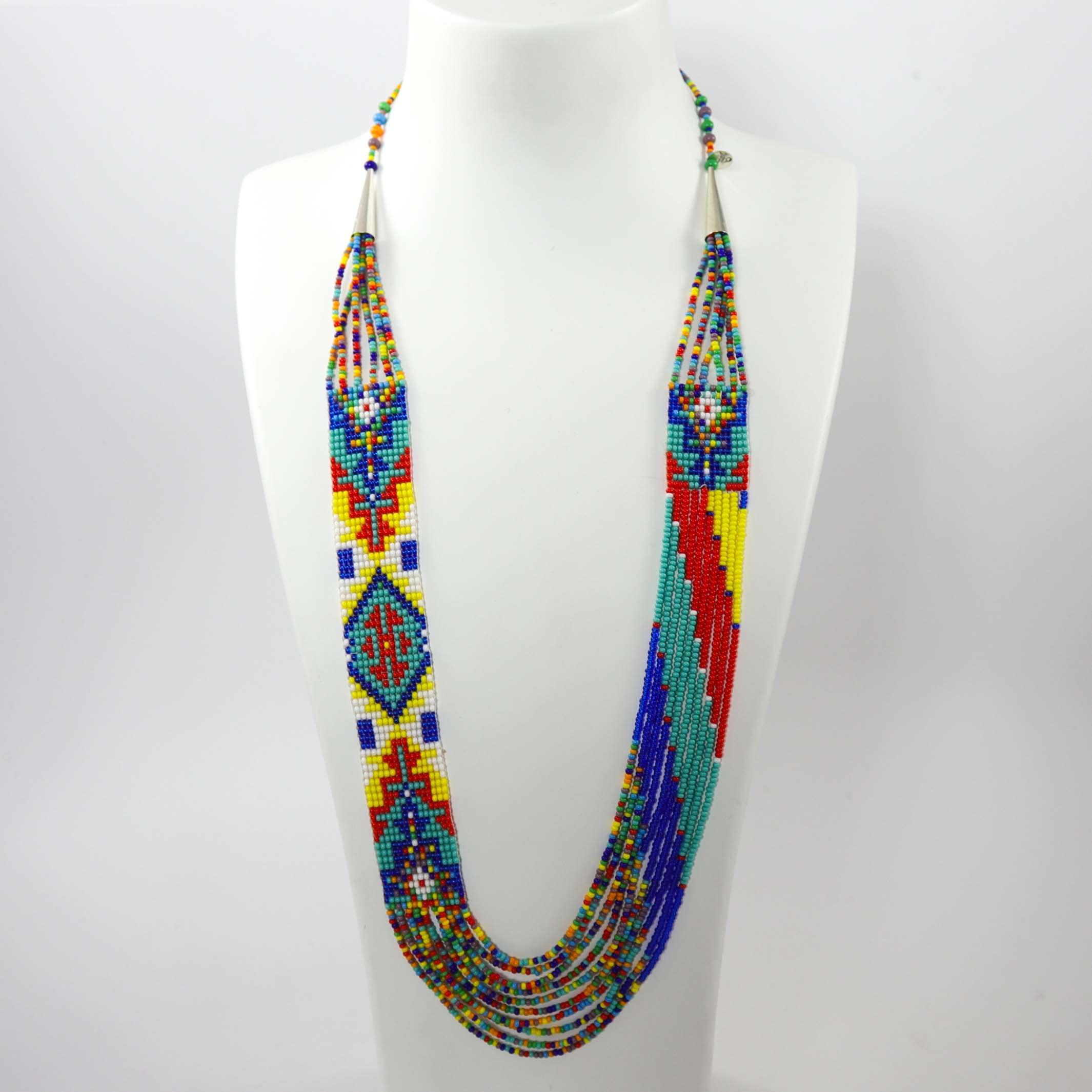 Beaded Necklace and Earring Set - Image 2