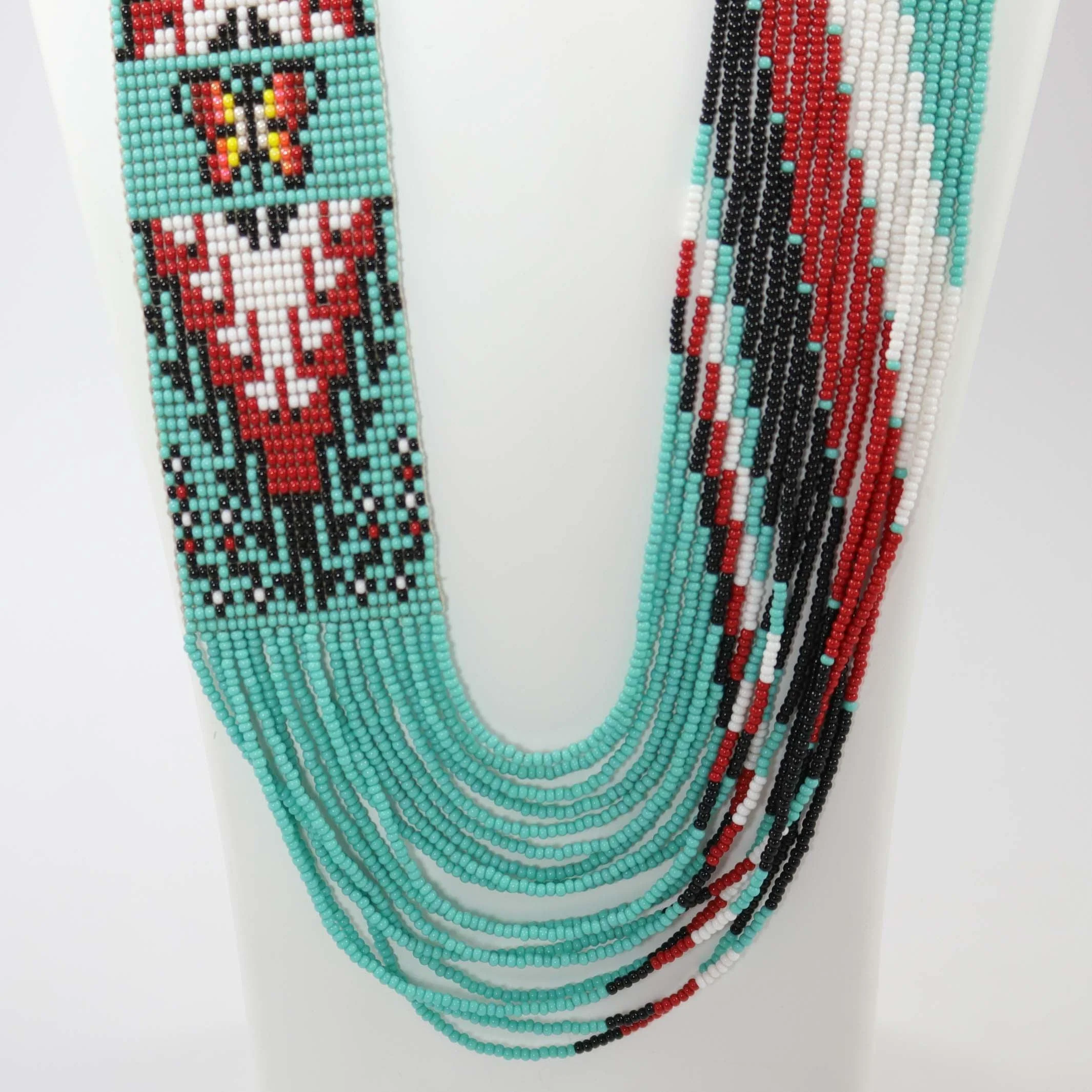 Beaded Necklace and Earring Set - Image 3
