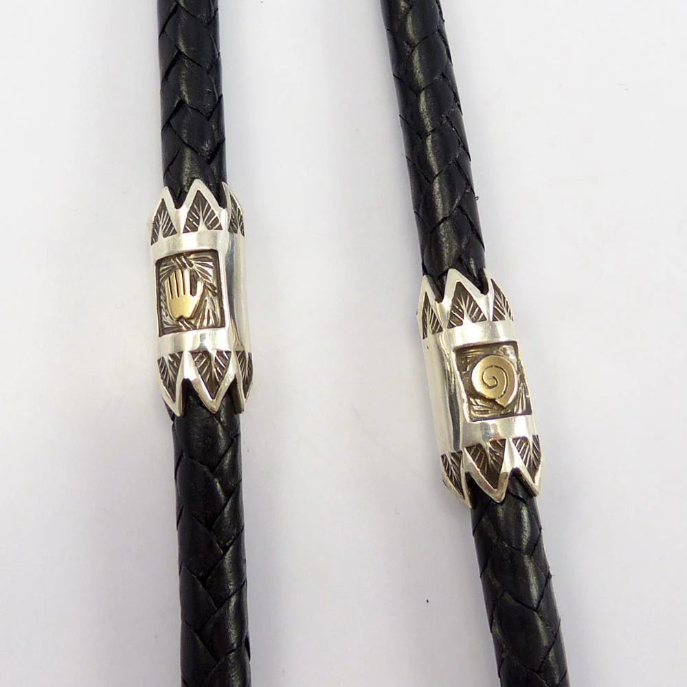 Bisbee Turquoise and Coral Bola Tie - Image 7