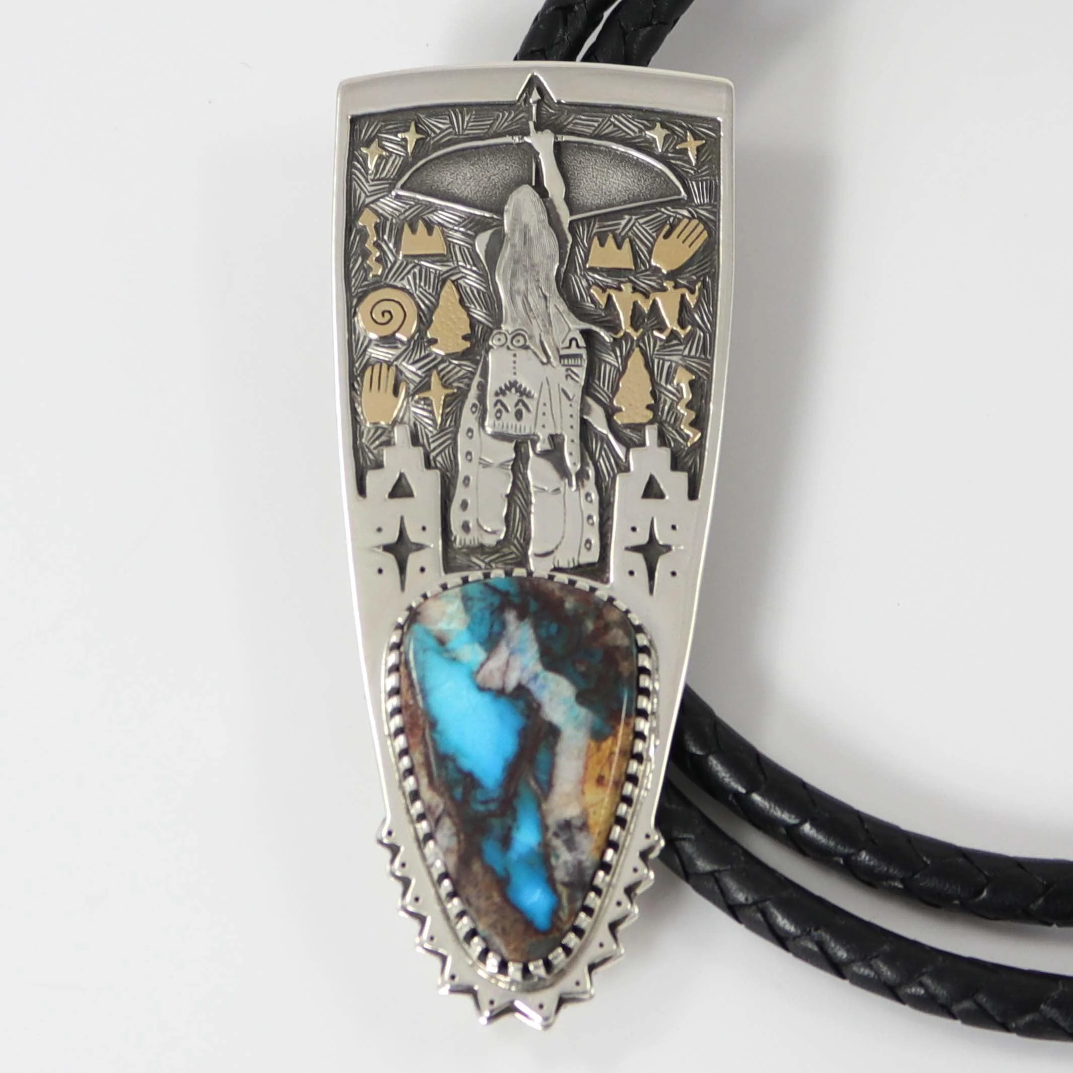 Bisbee Turquoise Archer Bola Tie