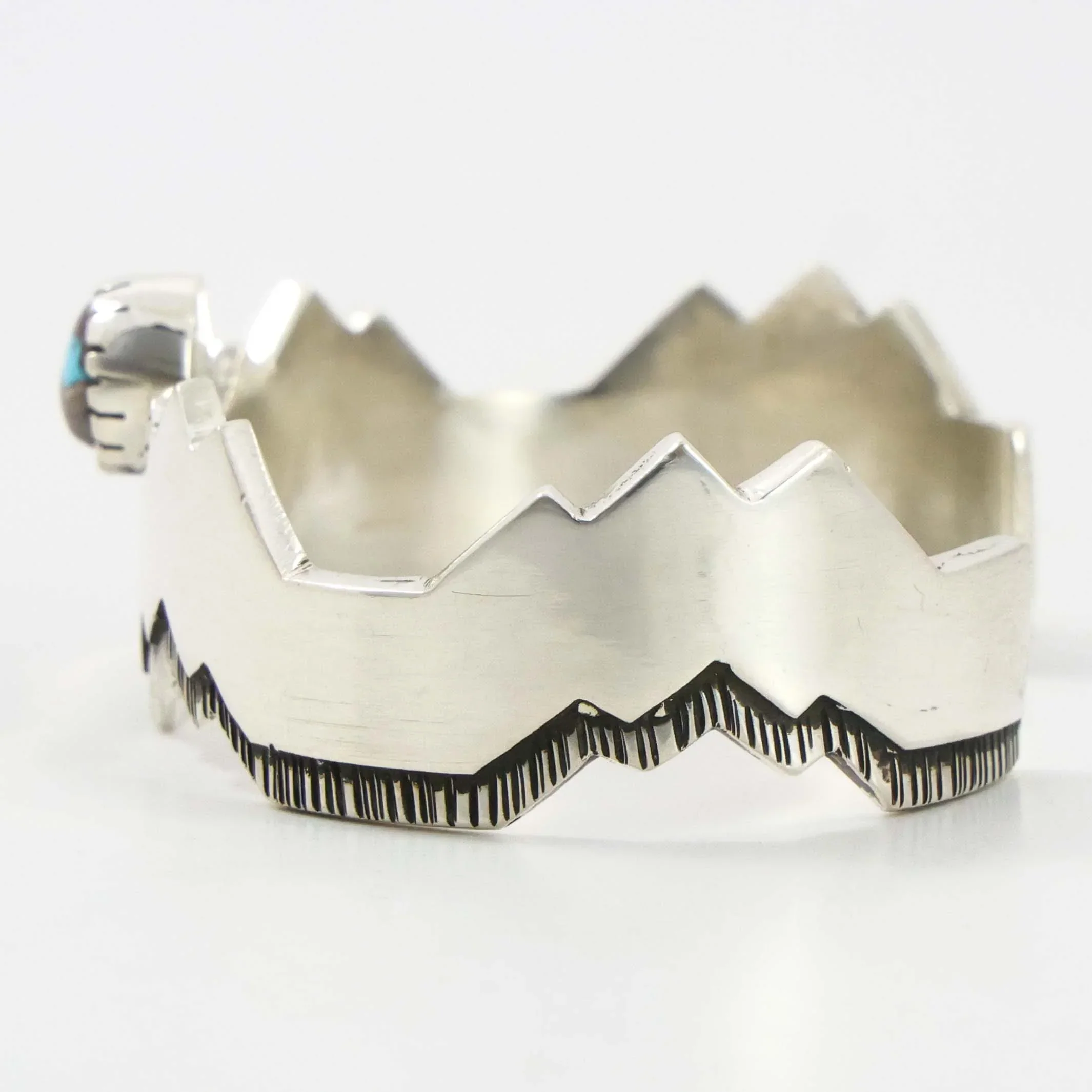 Bisbee Turquoise Mountain Cuff - Image 2