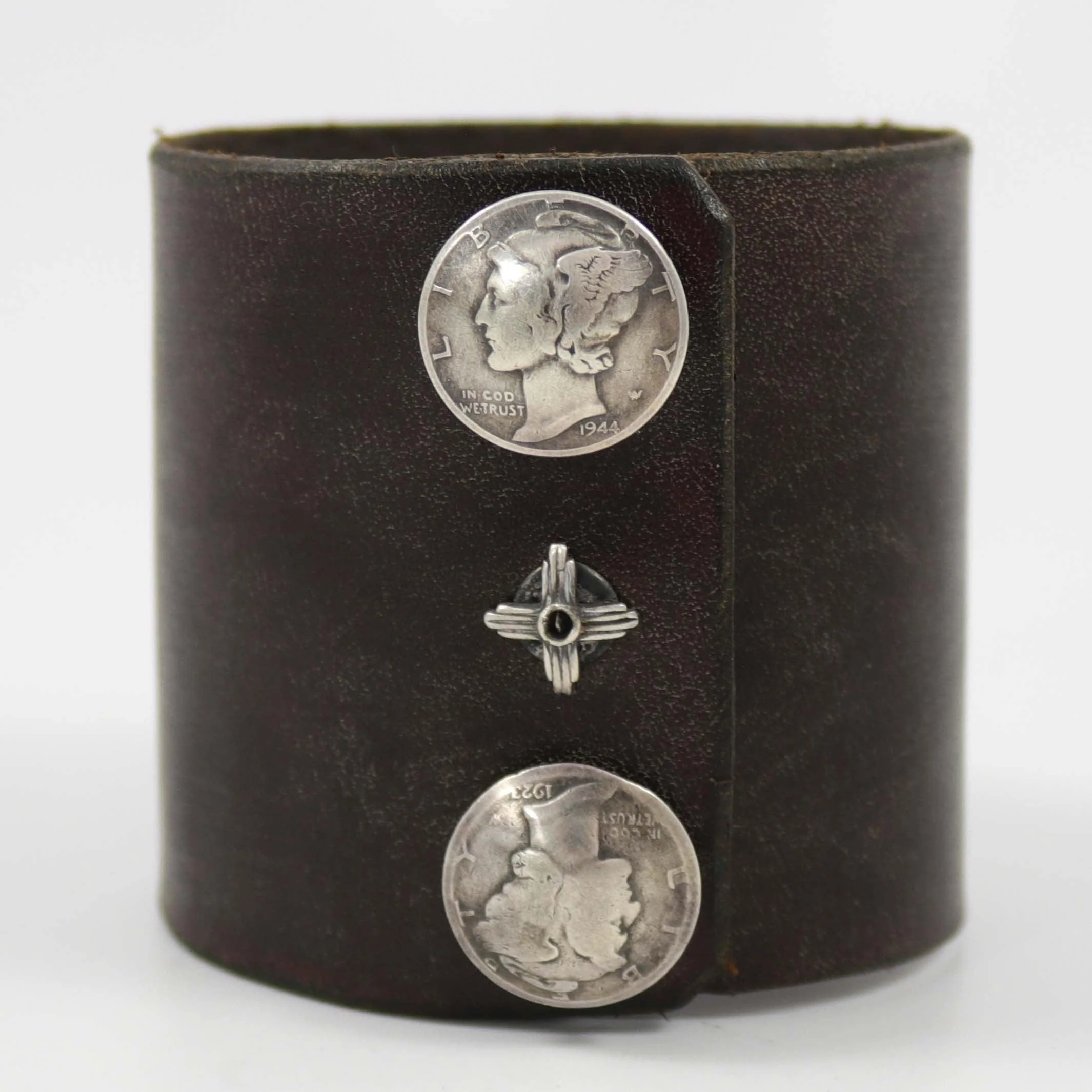 Bisbee Turquoise Leather Bracelet - Image 3