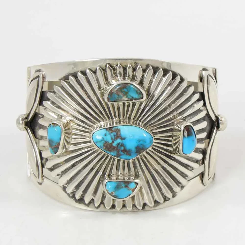Bisbee Turquoise Petroglyph Cuff - Image 2