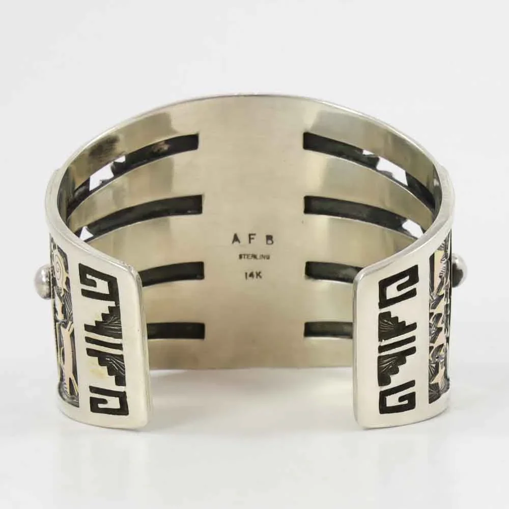 Bisbee Turquoise Petroglyph Cuff - Image 6