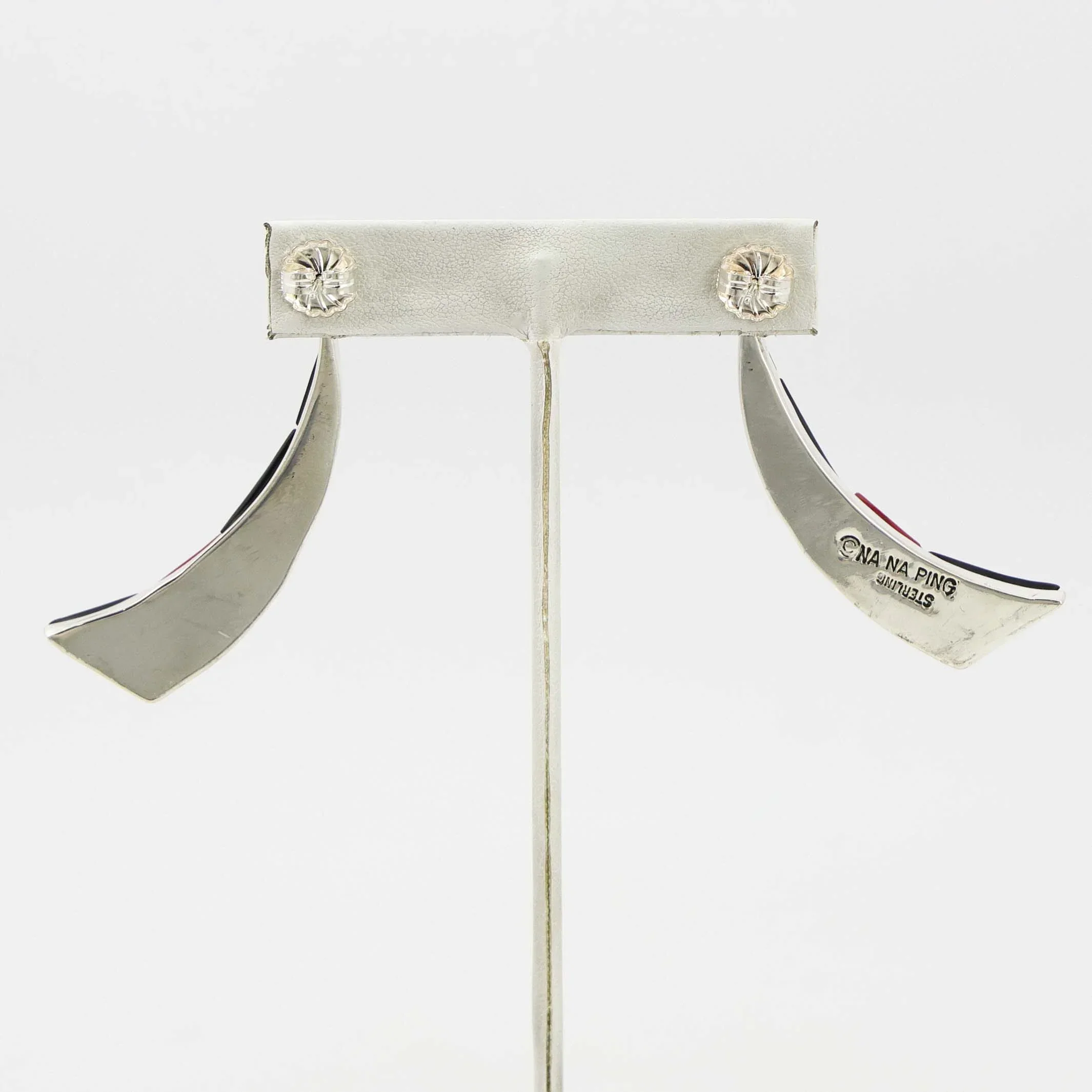 Black Jade and Rosarita Earrings - Image 2