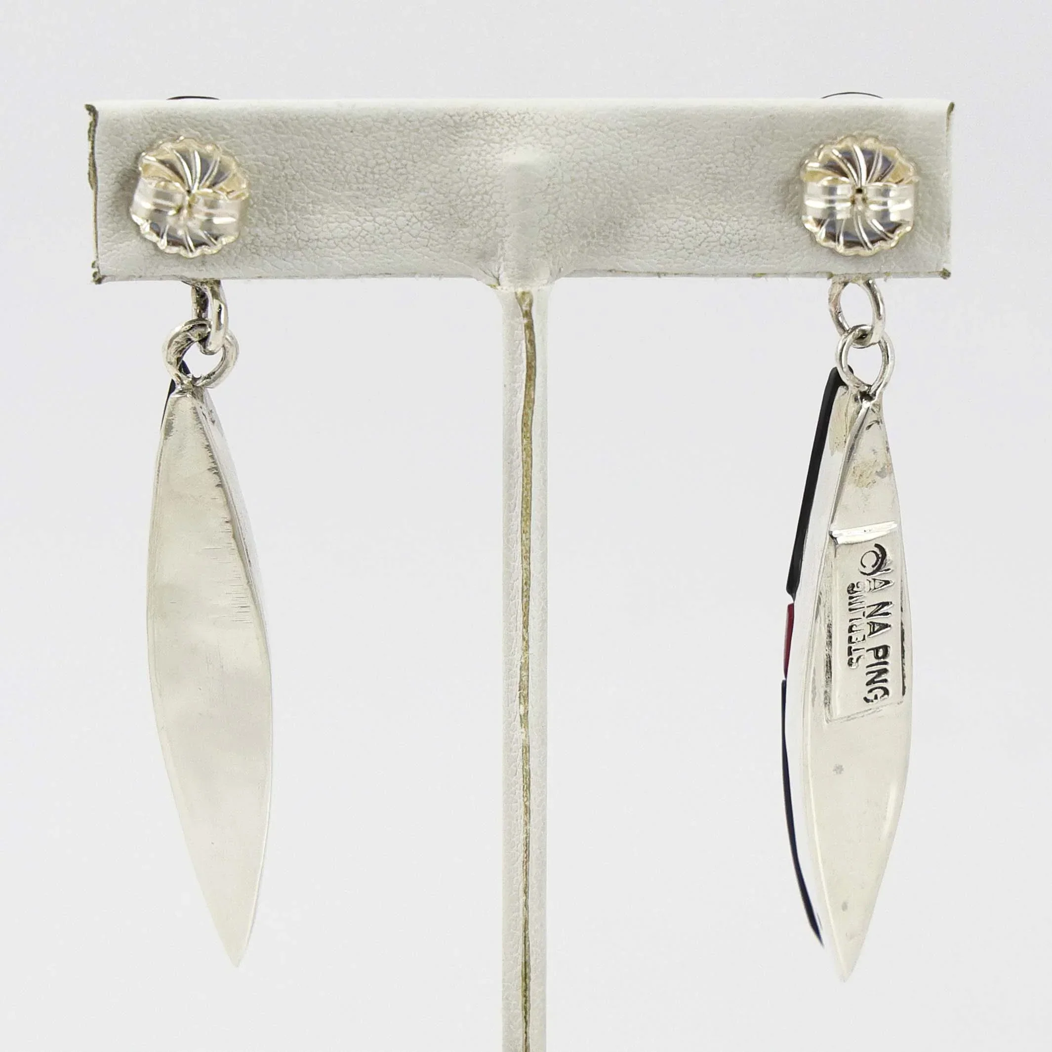 Black Jade and Rosarita Earrings - Image 2