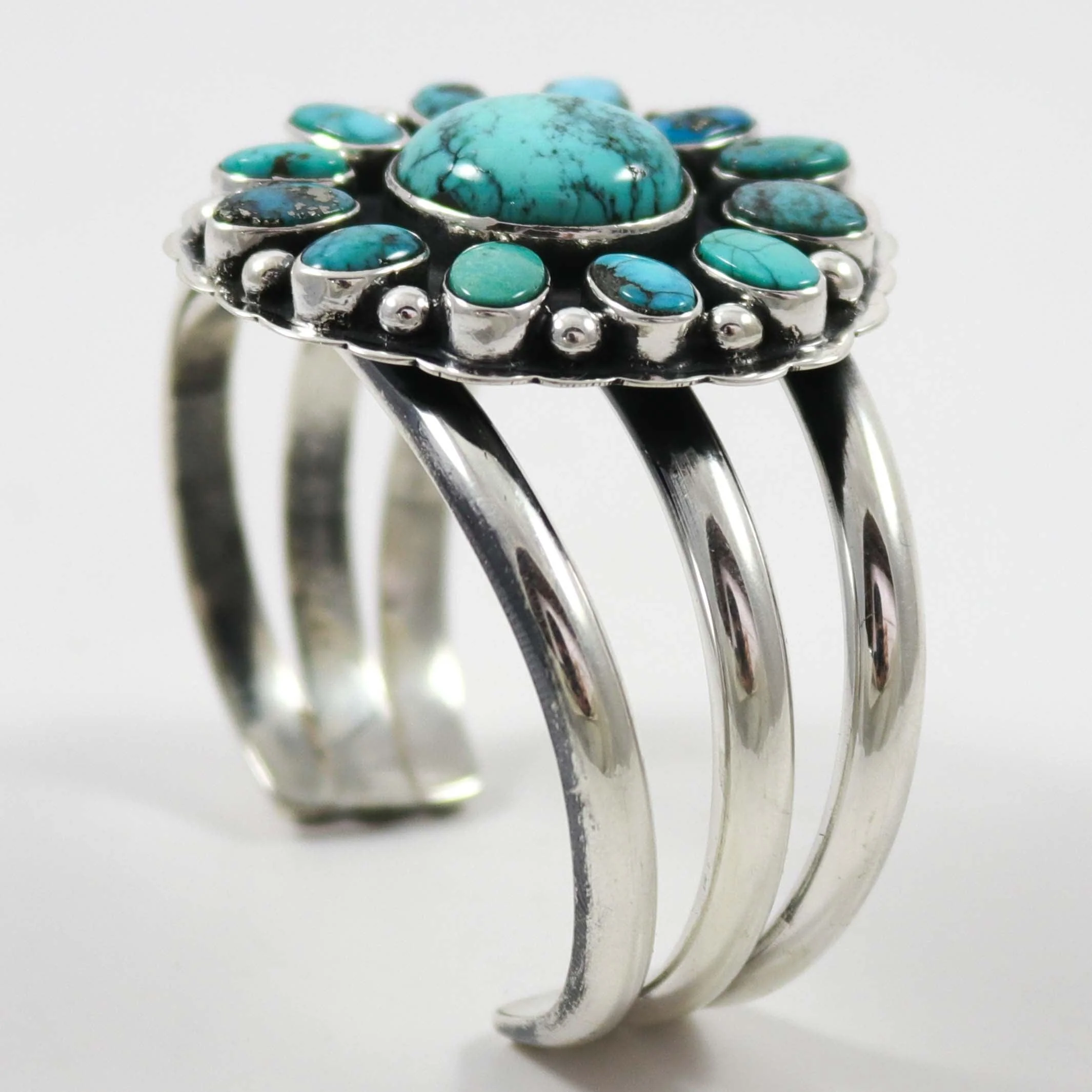 Blue Gem Turquoise Cuff - Image 3