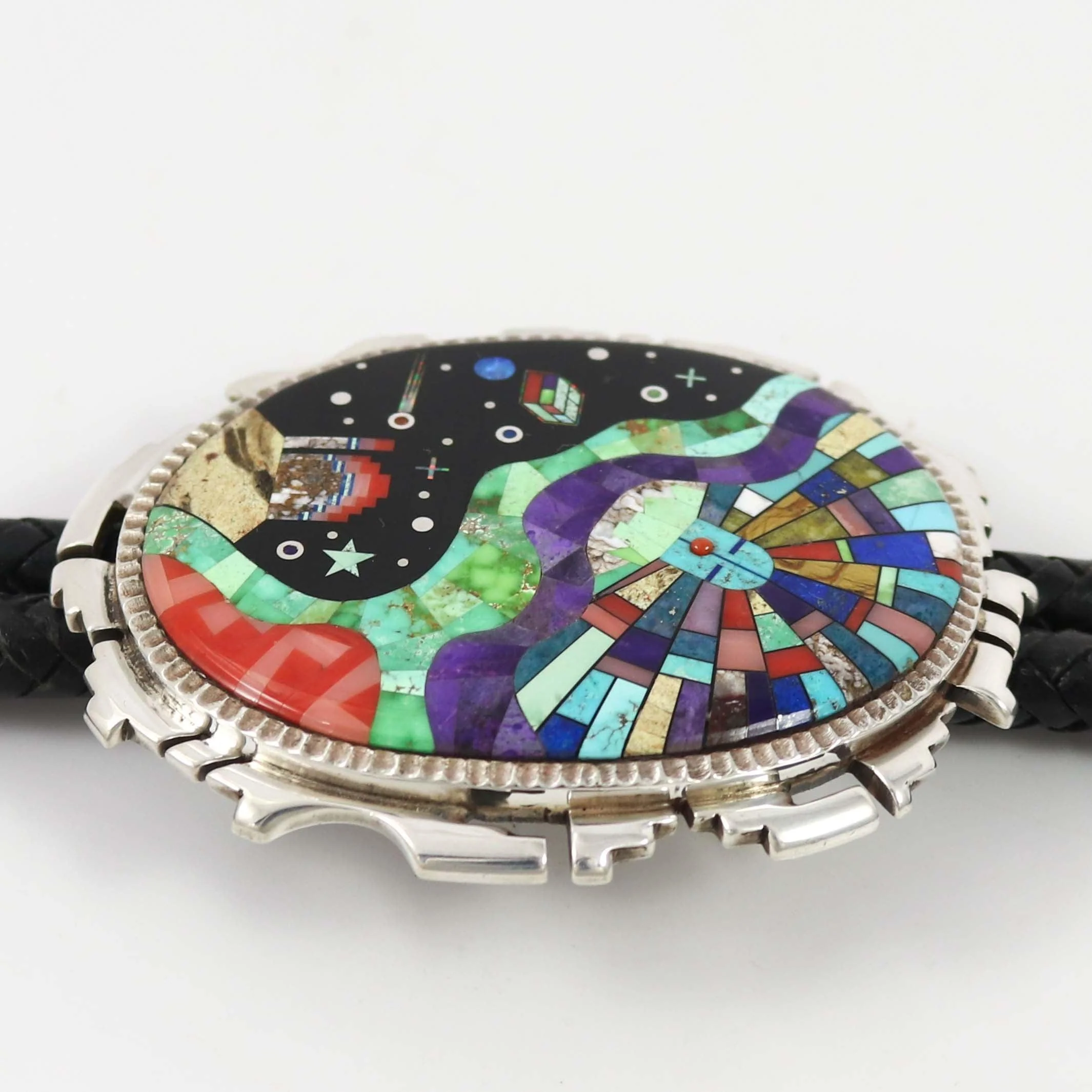 Colorful Inlay Bola Tie - Image 4
