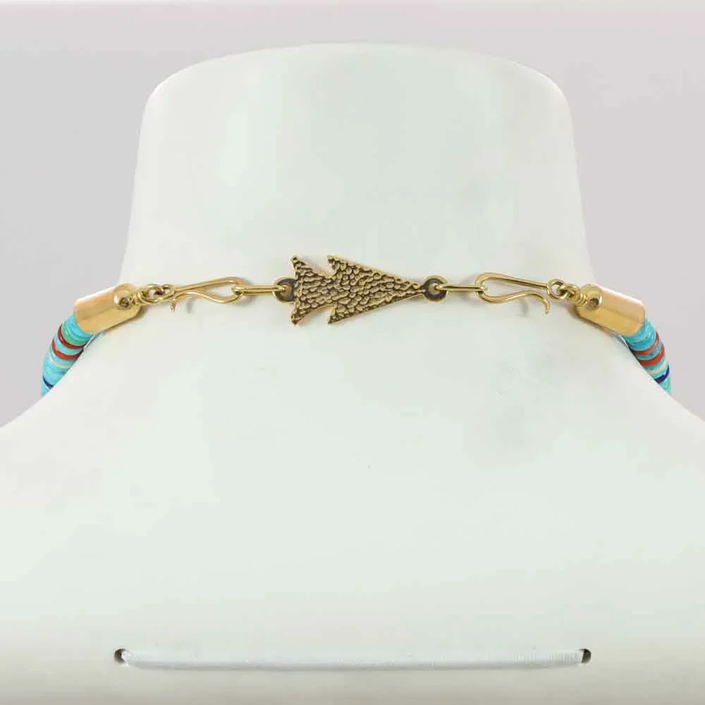 Coral and Gold Necklace - Image 7