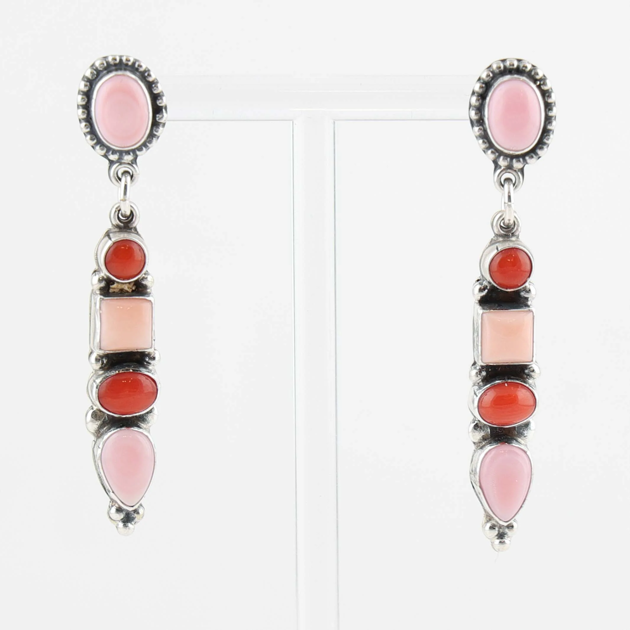 Coral and Shell Earrings