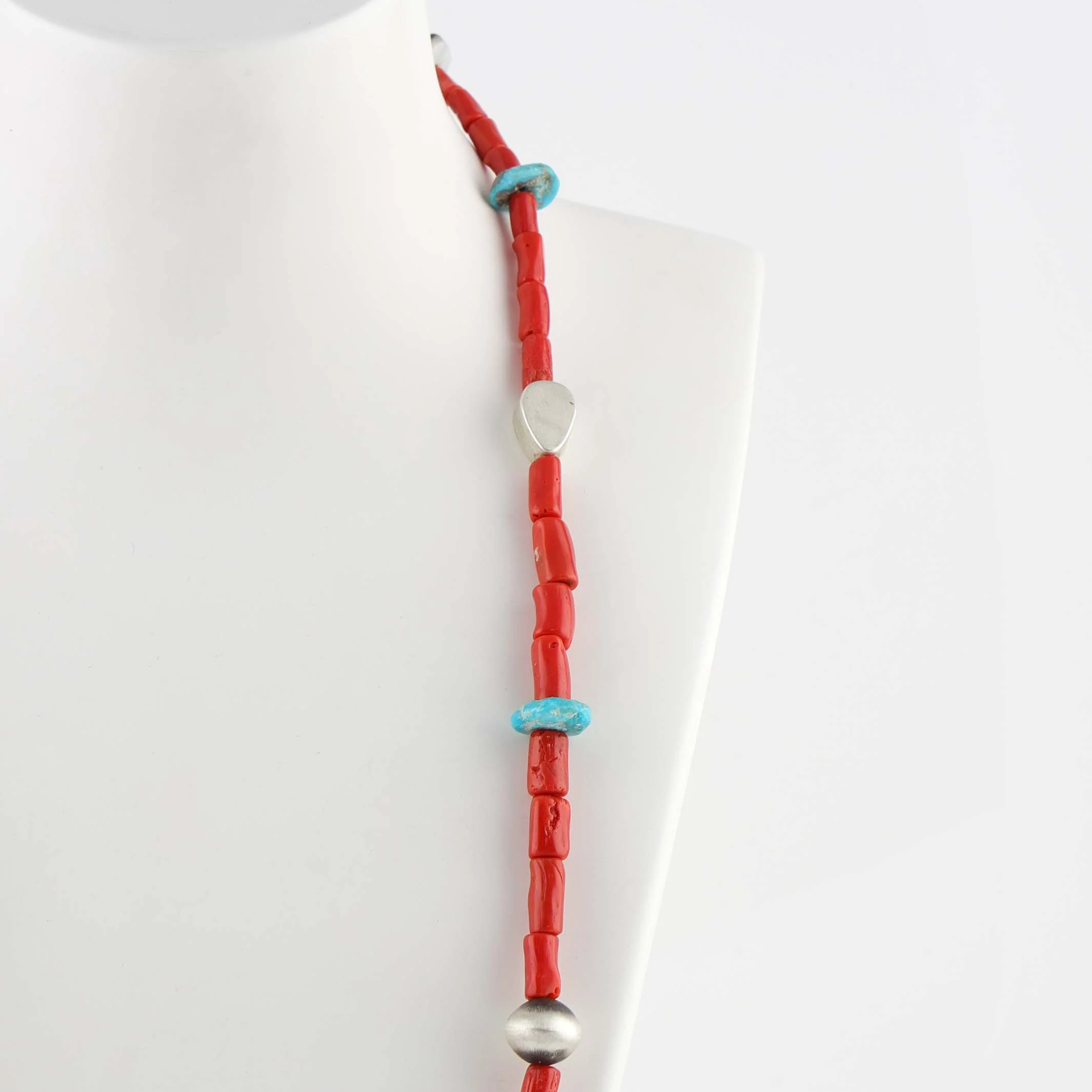 Coral and Turquoise Necklace - Image 4