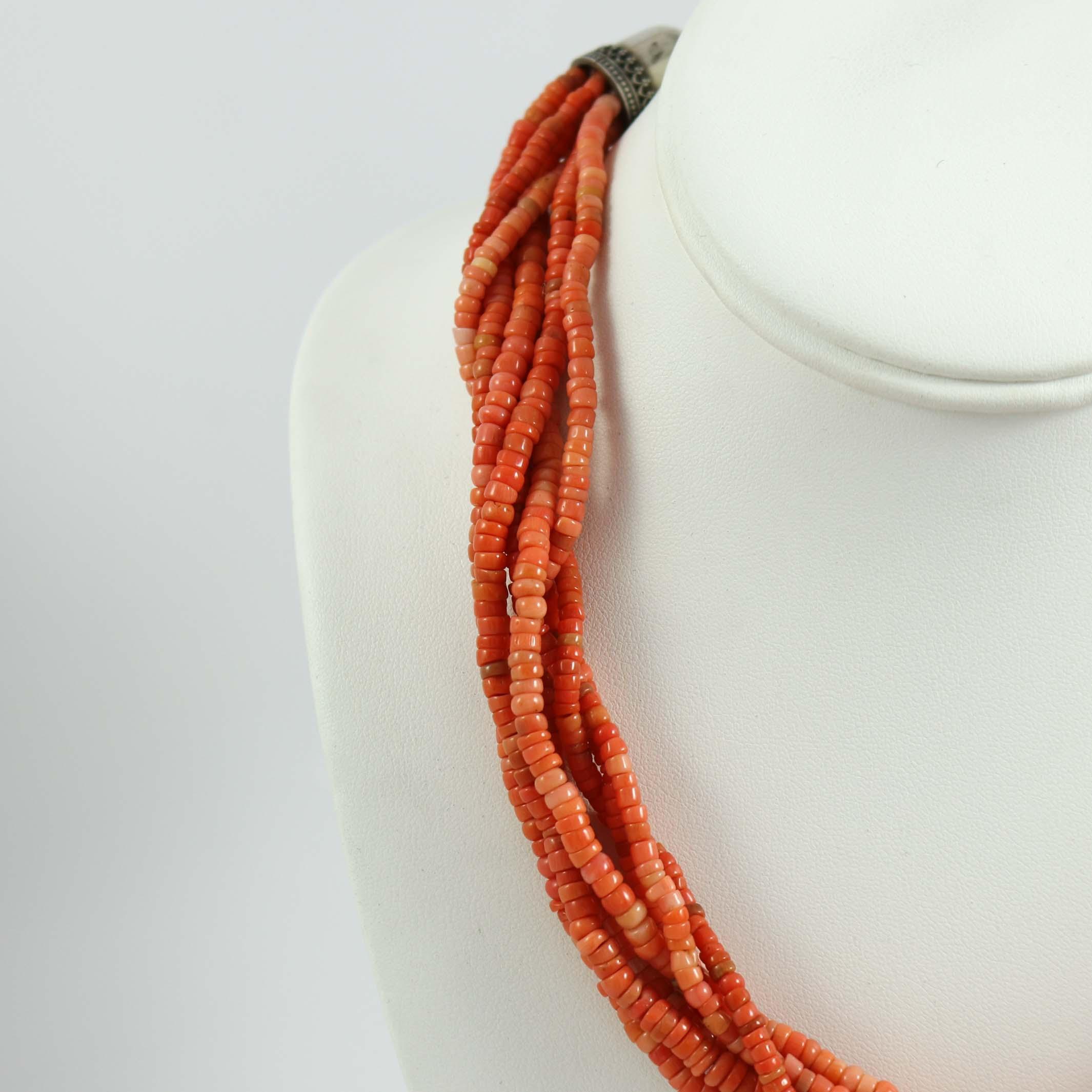 Coral Bead Necklace - Image 3