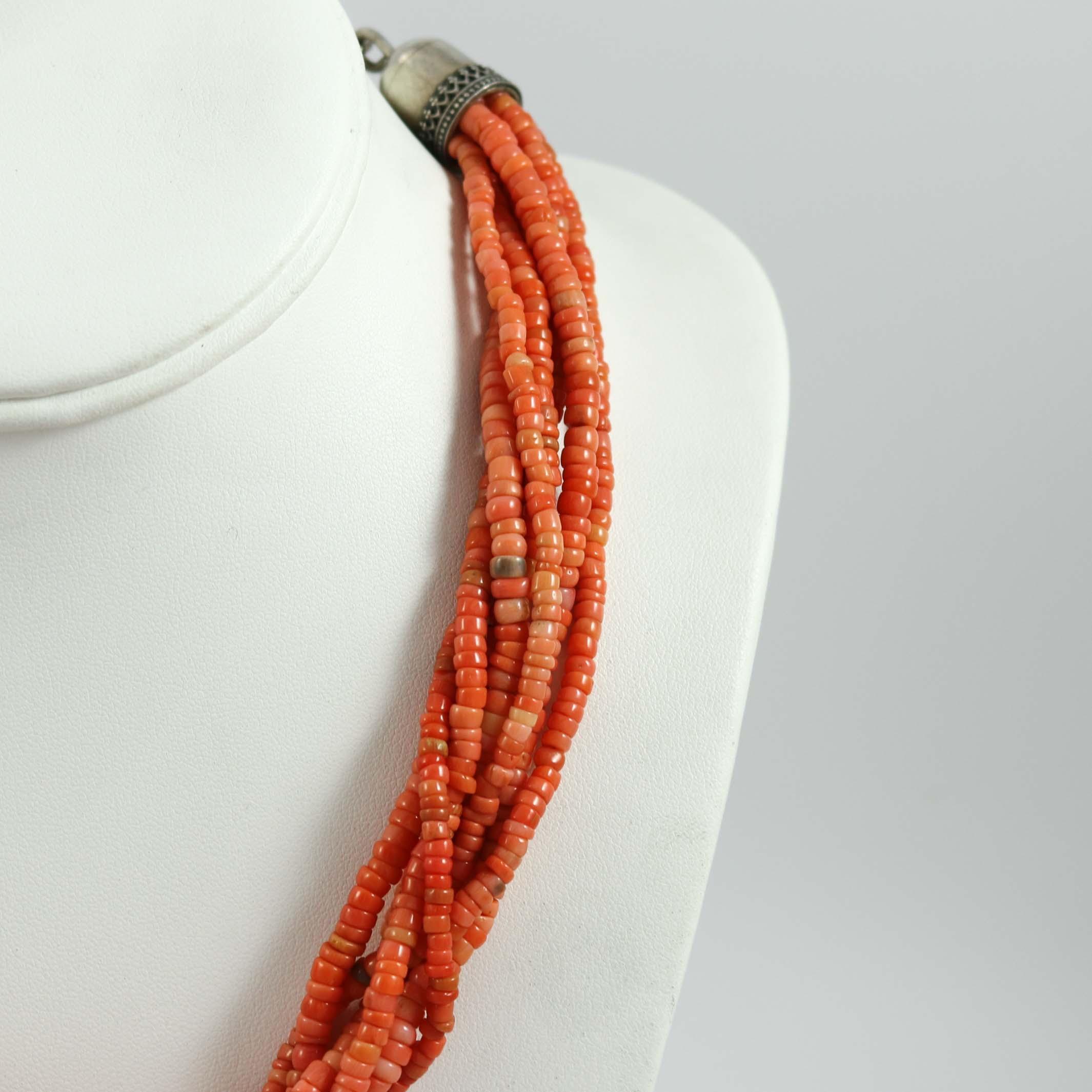 Coral Bead Necklace - Image 4