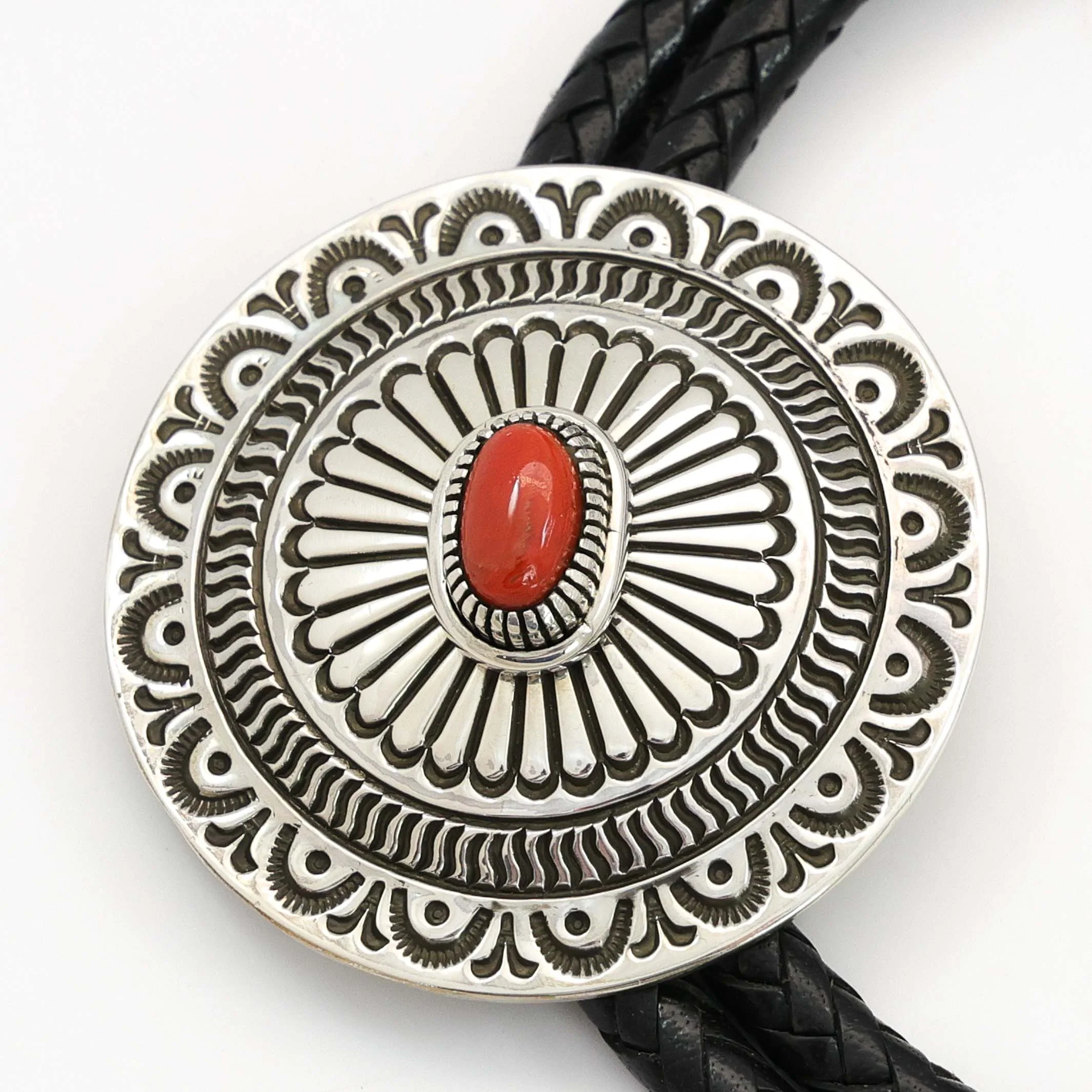Coral Bola Tie