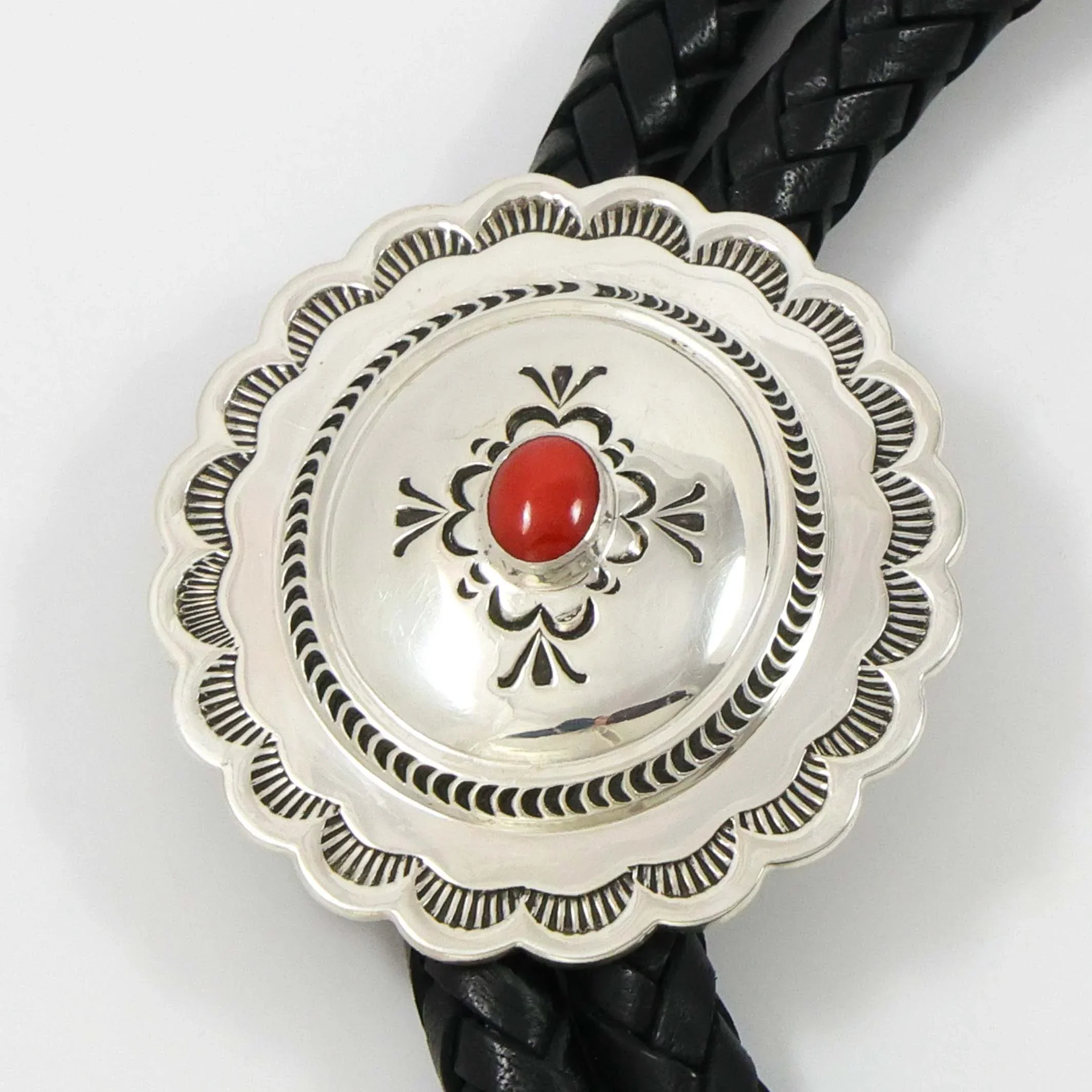 Coral Bola Tie