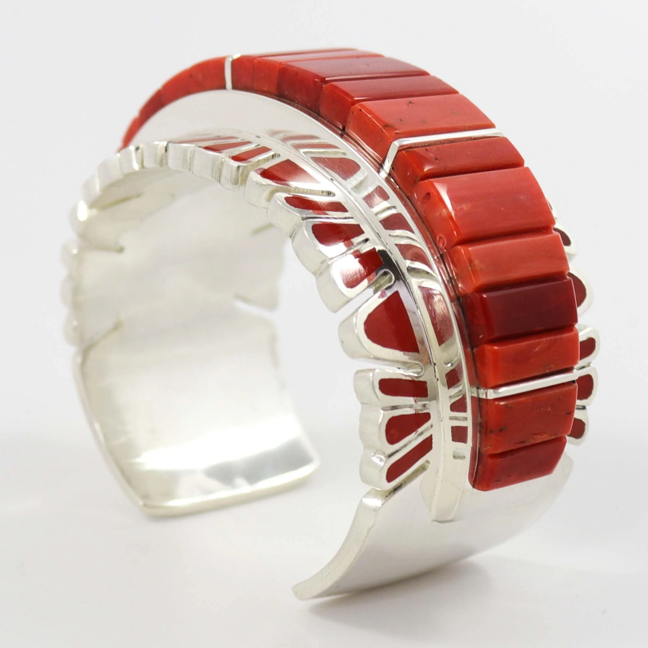 Coral Inlay Cuff - Image 3